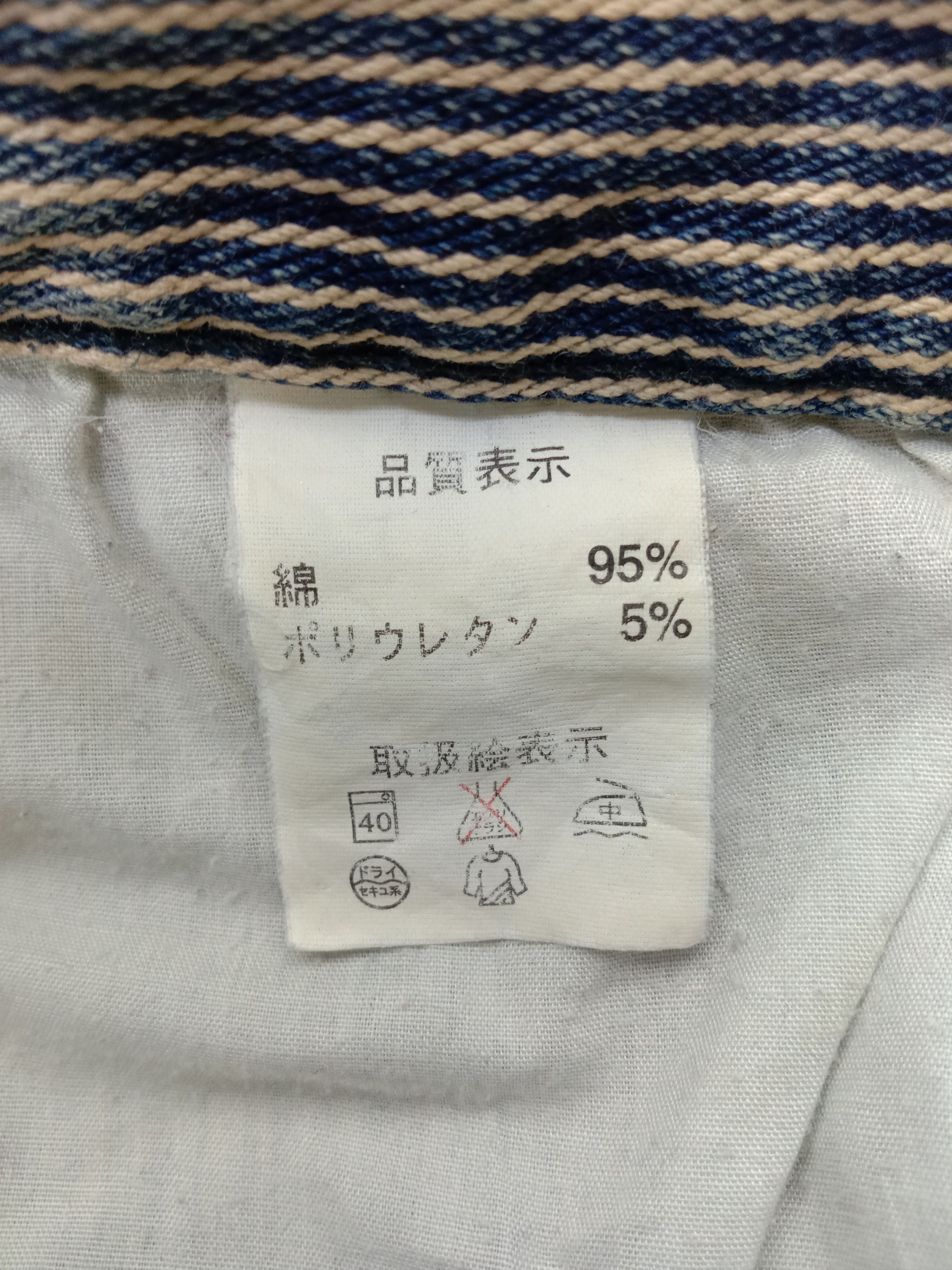 Japanese Brand Vintage Japanese B.C Factory Striped Hickory Denim Size US 29 - 14 Thumbnail