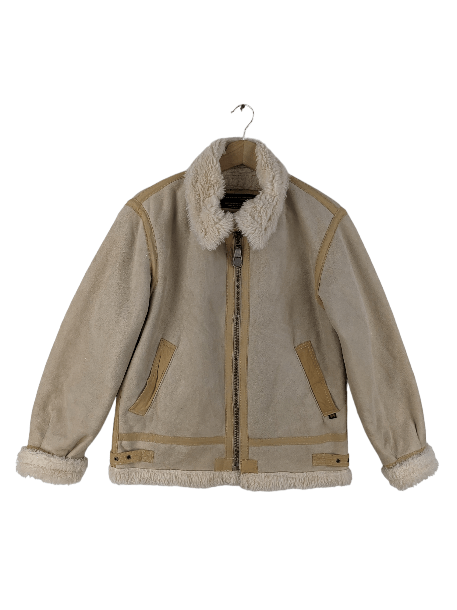 Alpha Industries × Vintage Vintage Alpha Industries B 3 Jacket Synthetic Leather Size US M / EU 48-50 / 2 - 1 Thumbnail