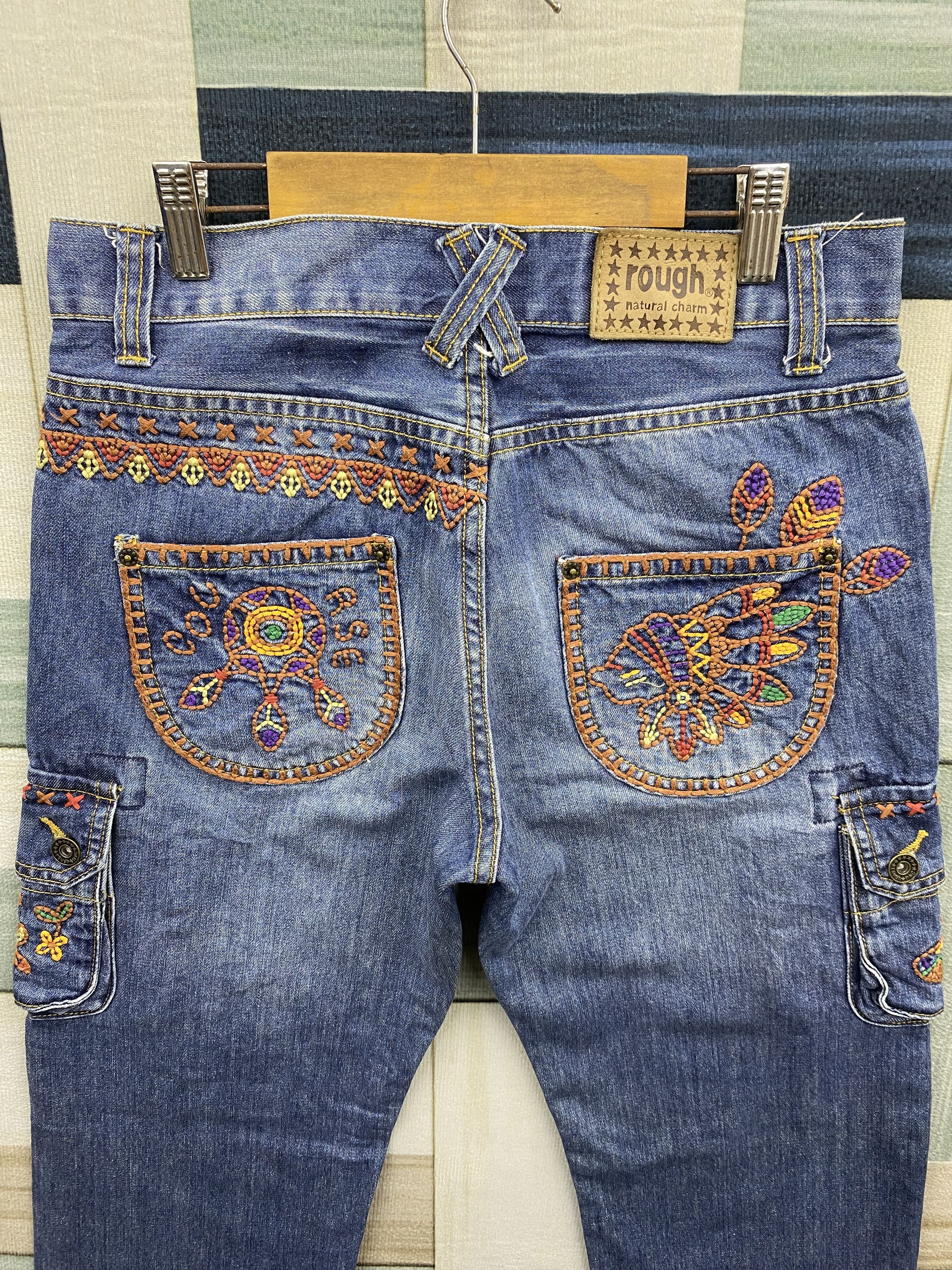 Japanese Brand Vintage Japanese Brand Rough Multi Pocket Sashiko Jean Size US 30 / EU 46 - 4 Thumbnail
