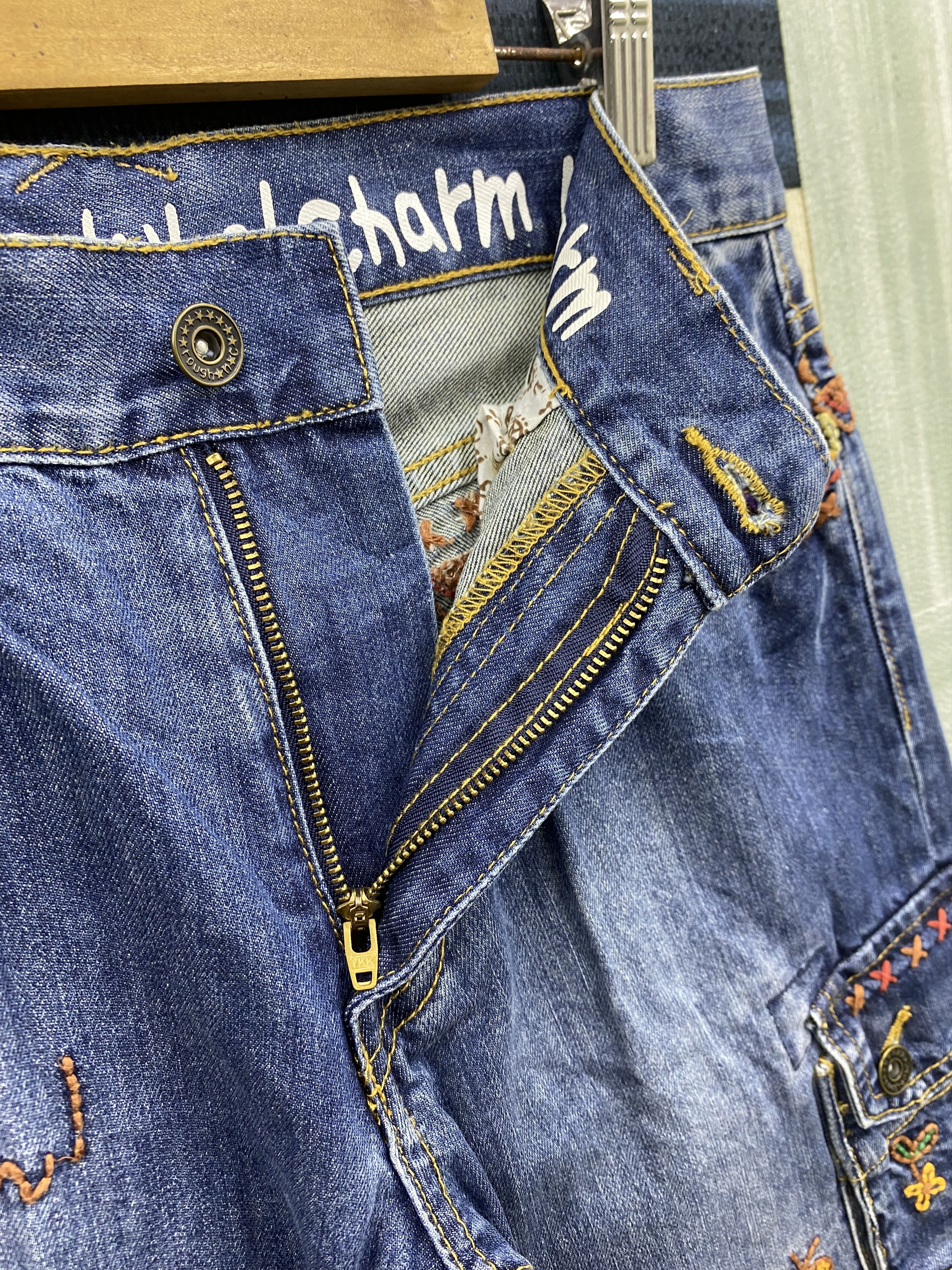 Japanese Brand Vintage Japanese Brand Rough Multi Pocket Sashiko Jean Size US 30 / EU 46 - 9 Thumbnail