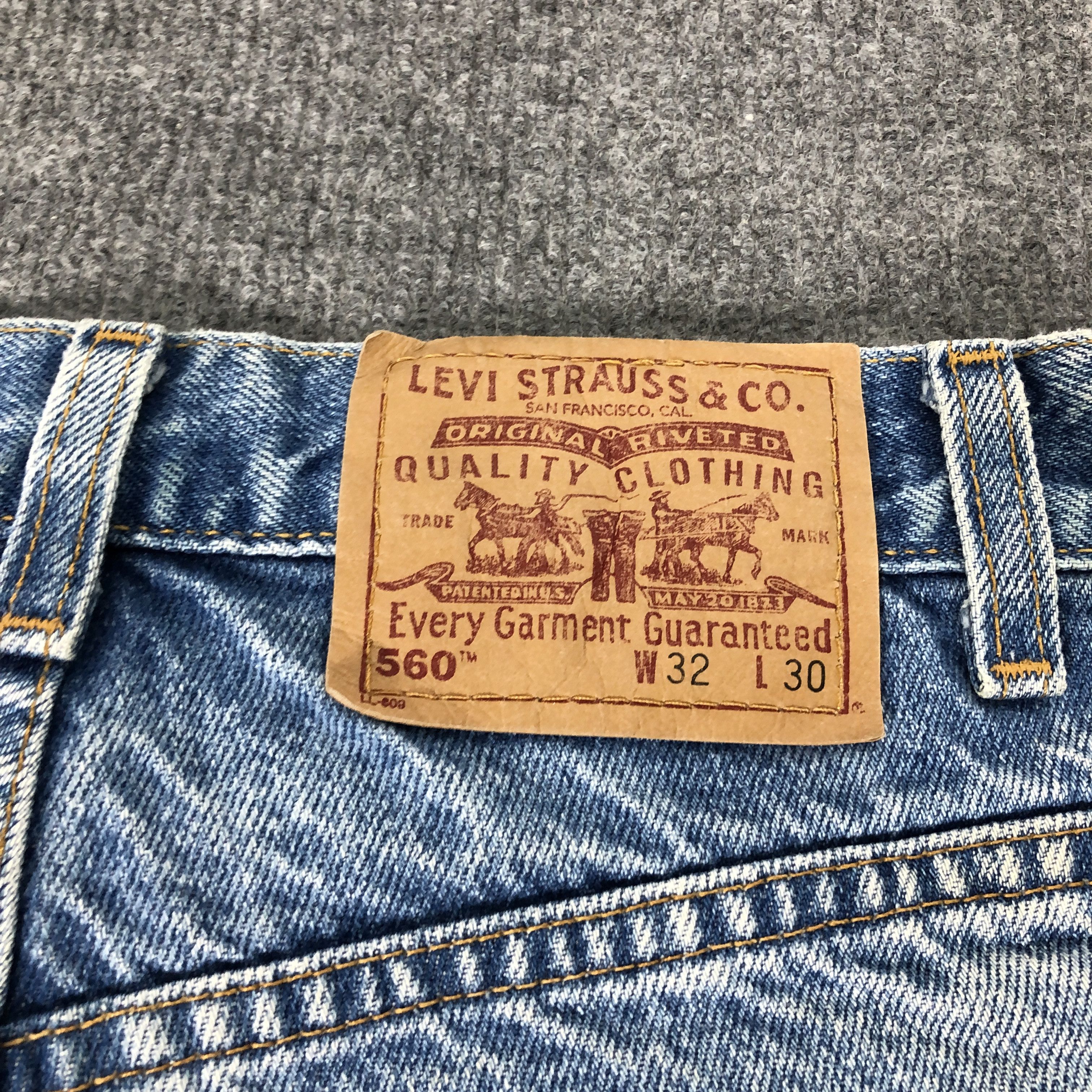 Levi's Vintage Levi's 560 Loose Fit Taper Leg Rusty Faded Blue Jean Size US 32 / EU 48 - 5 Thumbnail