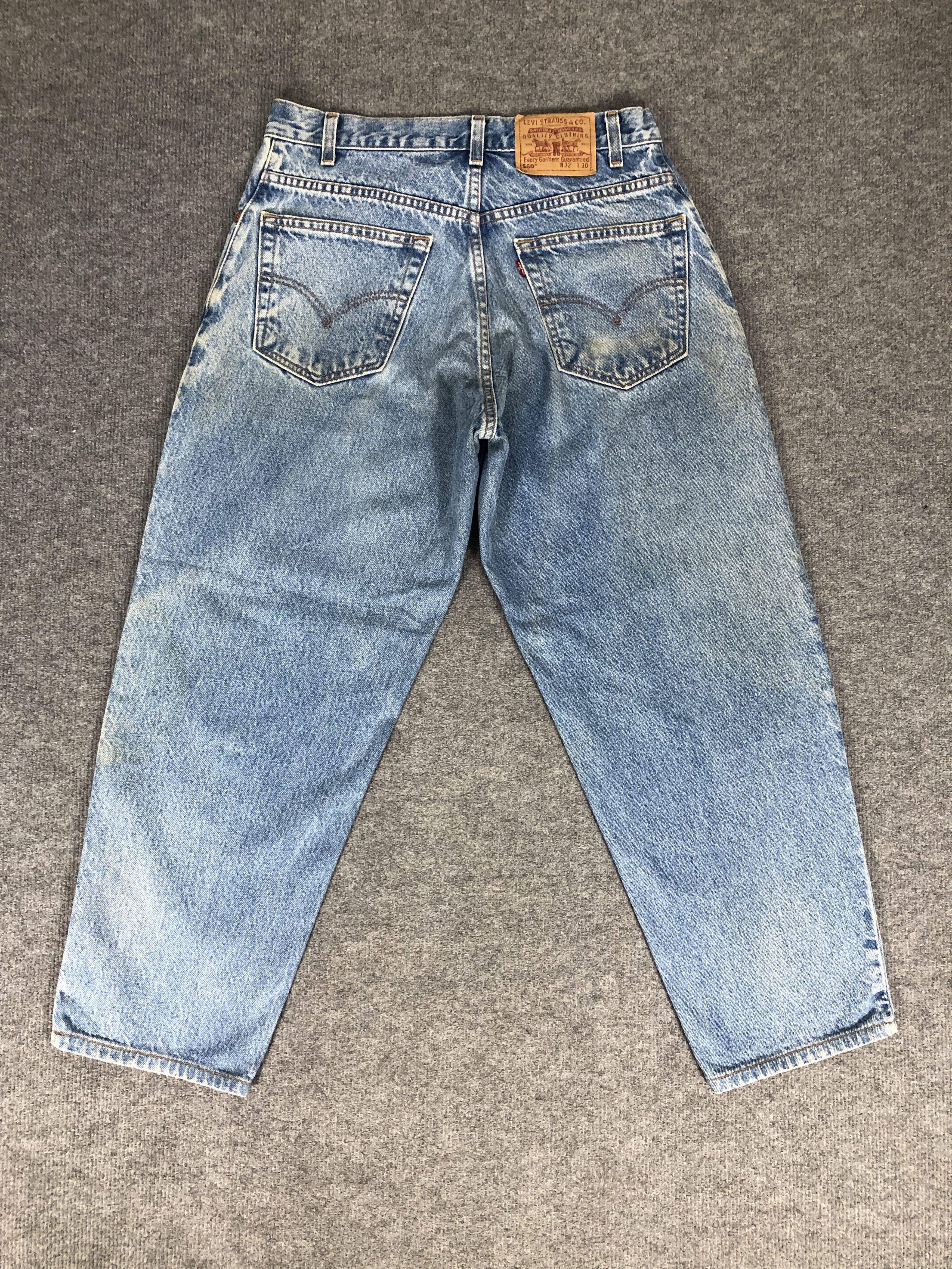 Levi's Vintage Levi's 560 Loose Fit Taper Leg Rusty Faded Blue Jean Size US 32 / EU 48 - 2 Thumbnail