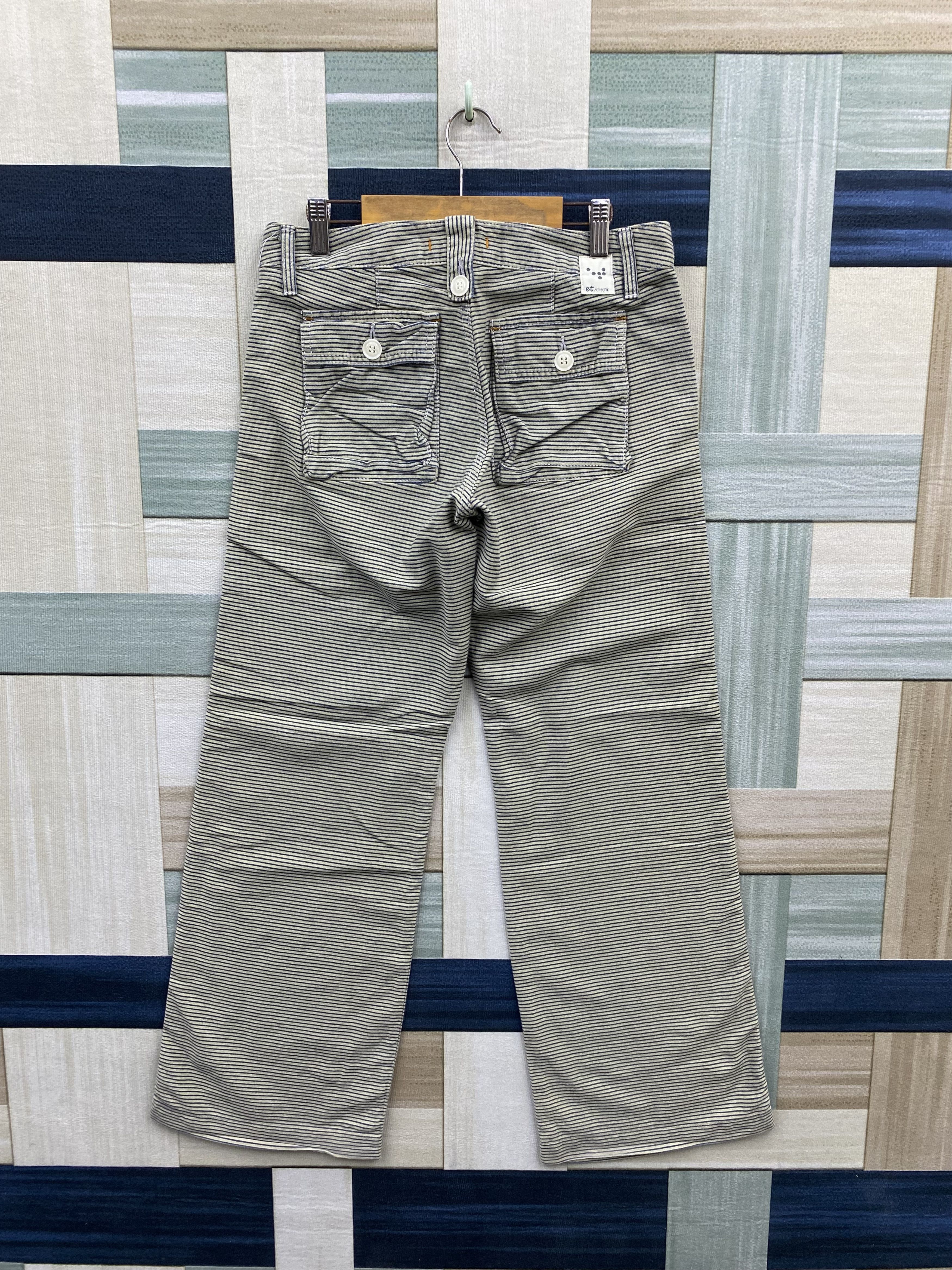 Designer × Japanese Brand Japanese Brand Blue Way Et Boite Hickory Stripe Casual Pant Size 29" - 8 Thumbnail