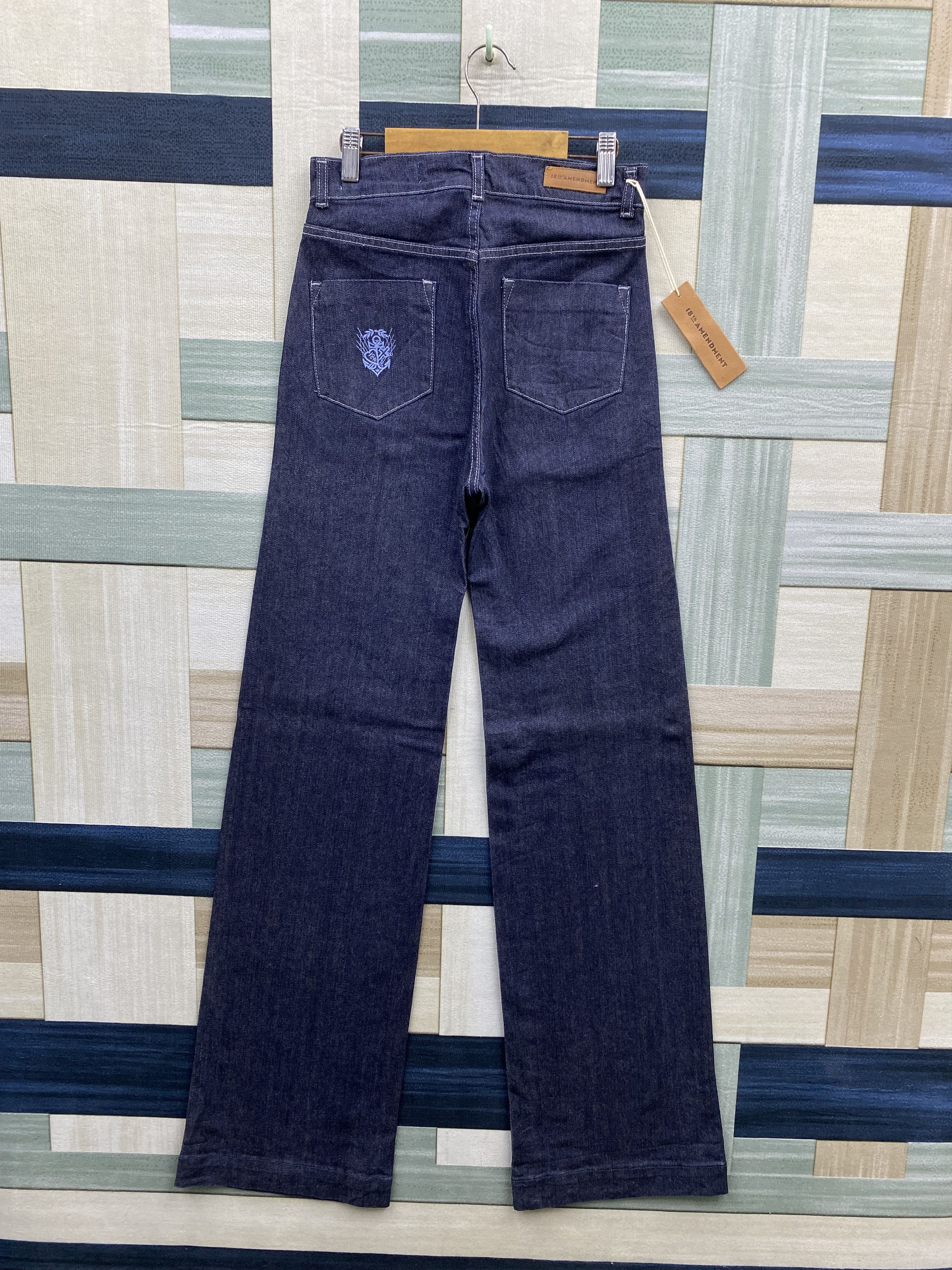 Designer 18th Amendment Bacall Wide Leg Flare High Waist Jean Size 26" / US 2 / IT 38 - 6 Thumbnail