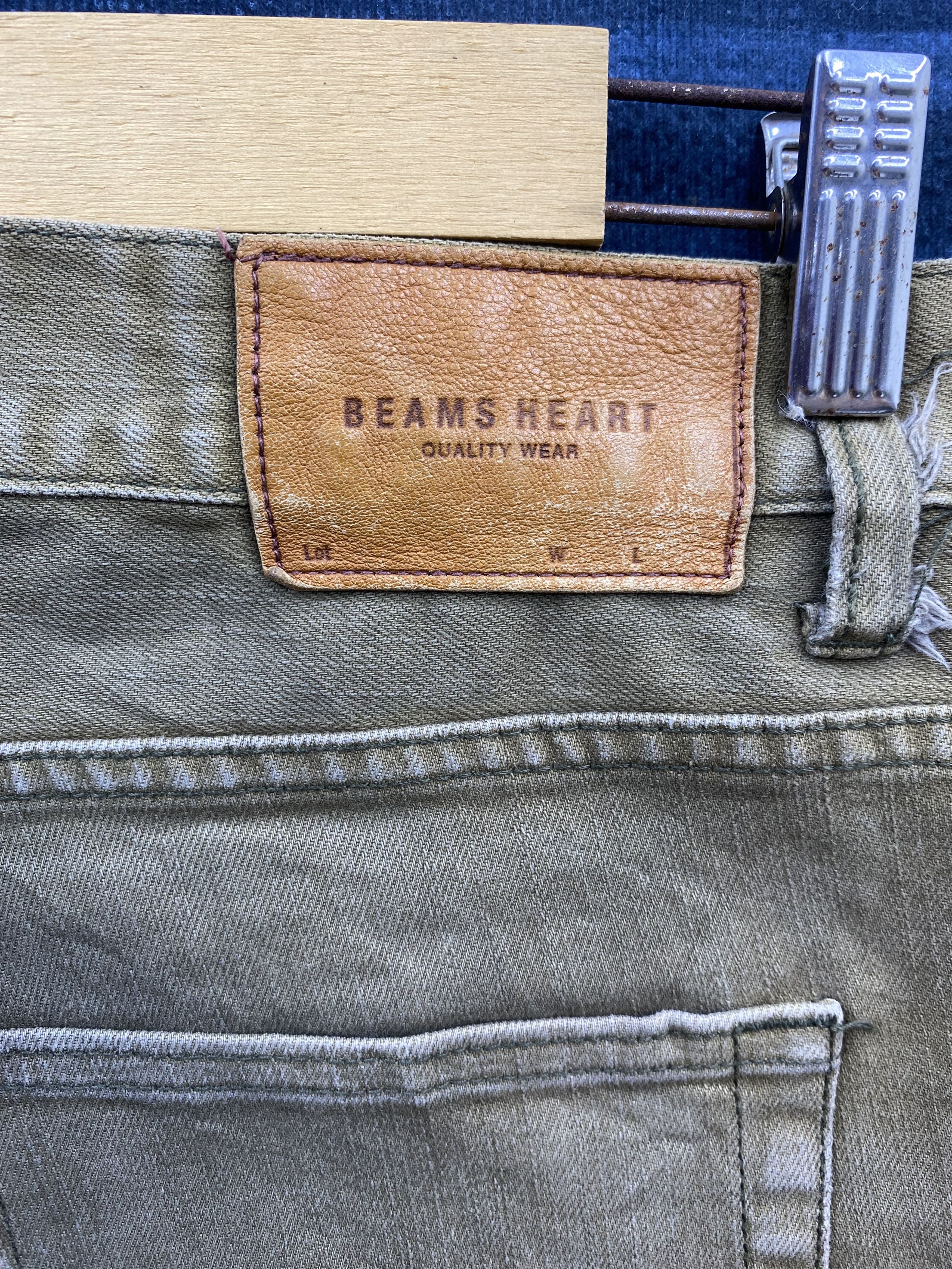 Beams Plus Beams Heart Faded Jean Size US 31 - 5 Thumbnail