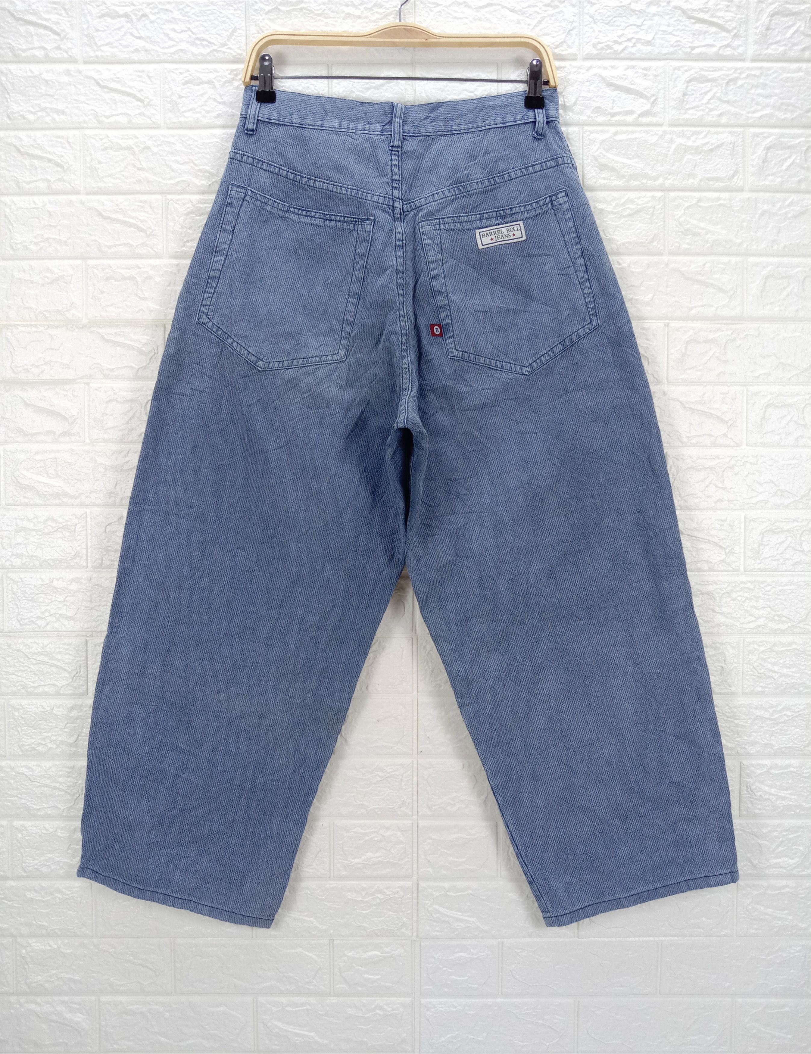 Japanese Brand Vintage Barrel Roll Baggy Jeans Size US 32 / EU 48 - 5 Thumbnail