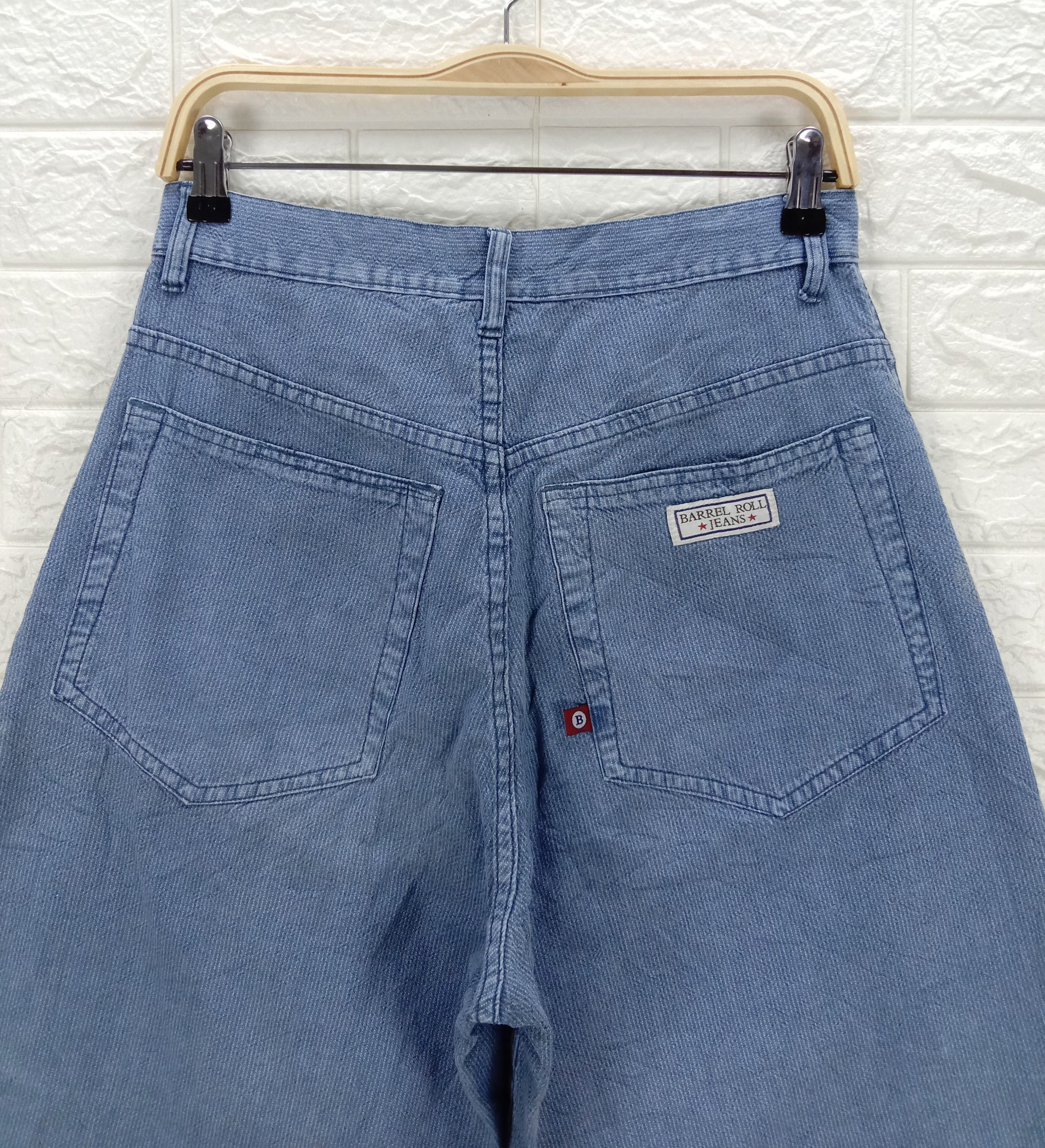 Japanese Brand Vintage Barrel Roll Baggy Jeans Size US 32 / EU 48 - 6 Thumbnail