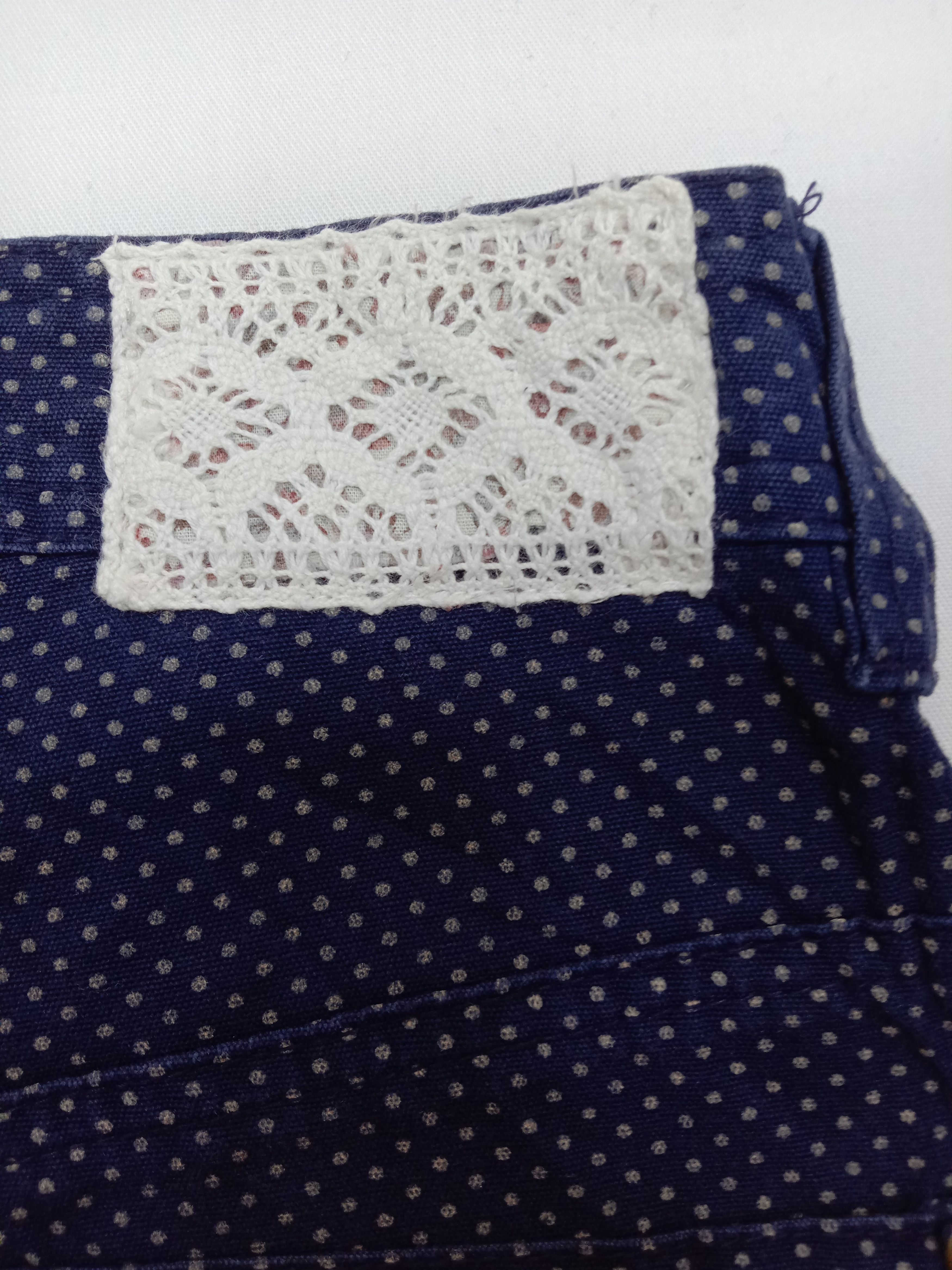 Japanese Brand Vintage Japanese Brand Buckle Belt Polkadot Pants Size 32" / US 10 / IT 46 - 12 Thumbnail