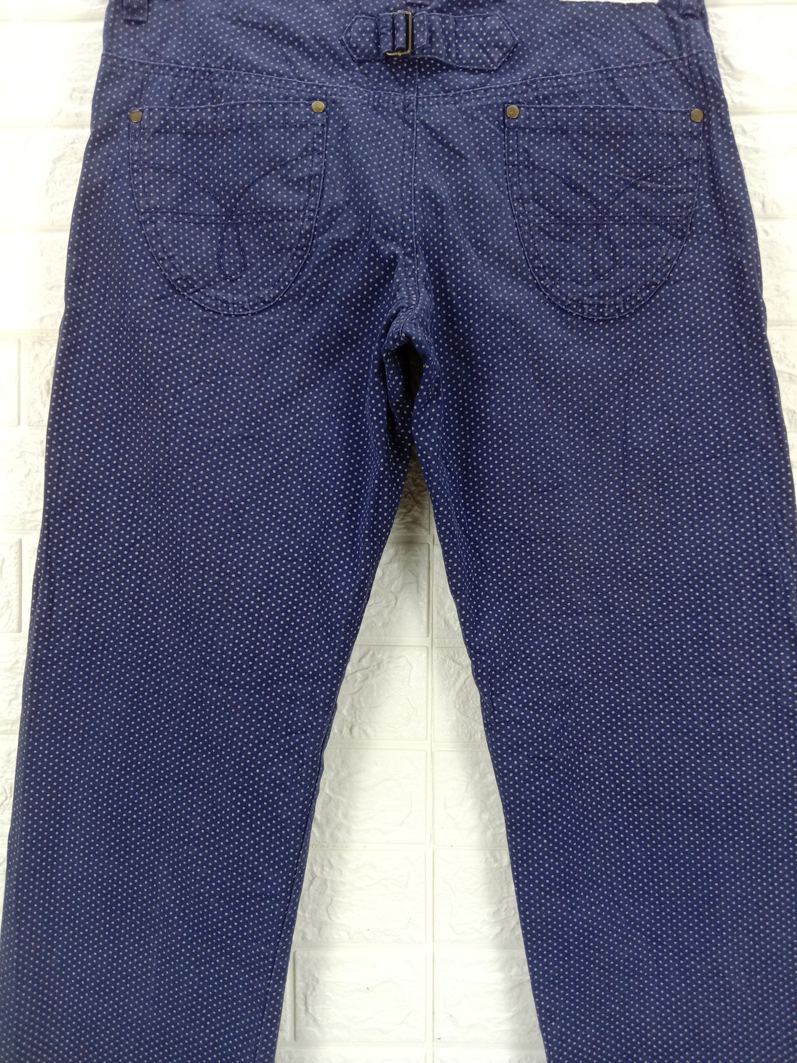 Japanese Brand Vintage Japanese Brand Buckle Belt Polkadot Pants Size 32" / US 10 / IT 46 - 7 Thumbnail