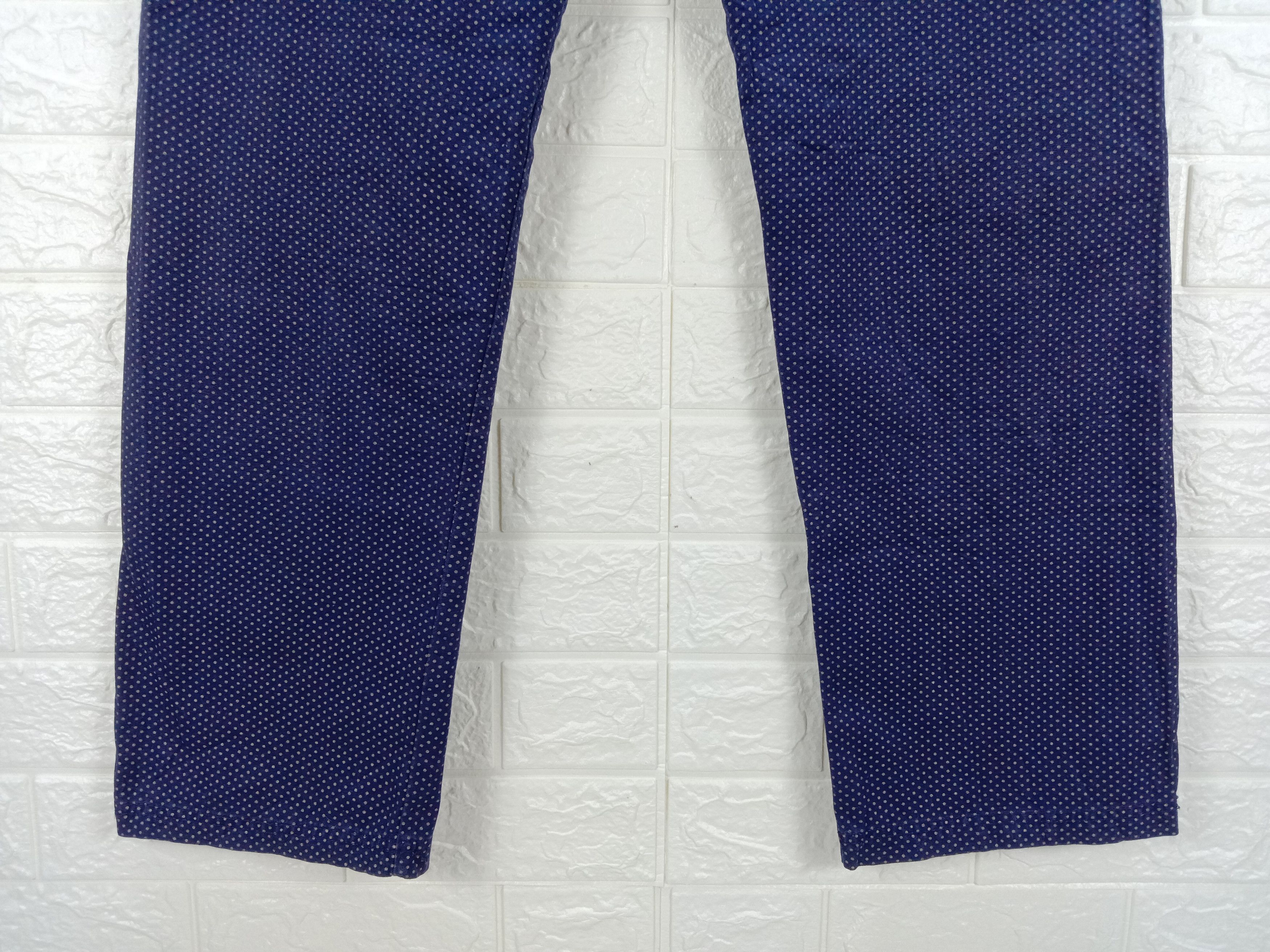 Japanese Brand Vintage Japanese Brand Buckle Belt Polkadot Pants Size 32" / US 10 / IT 46 - 8 Thumbnail