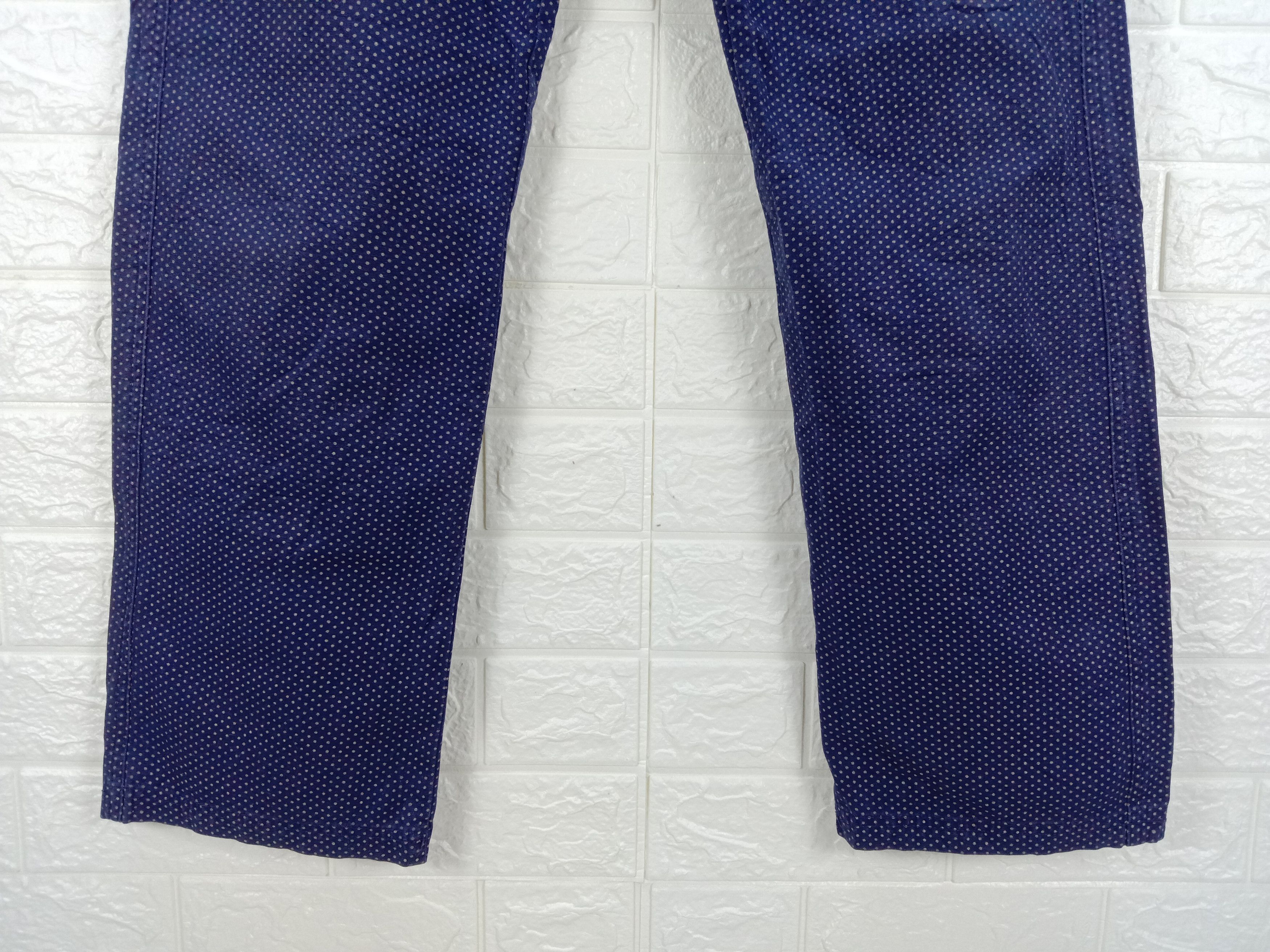 Japanese Brand Vintage Japanese Brand Buckle Belt Polkadot Pants Size 32" / US 10 / IT 46 - 4 Thumbnail