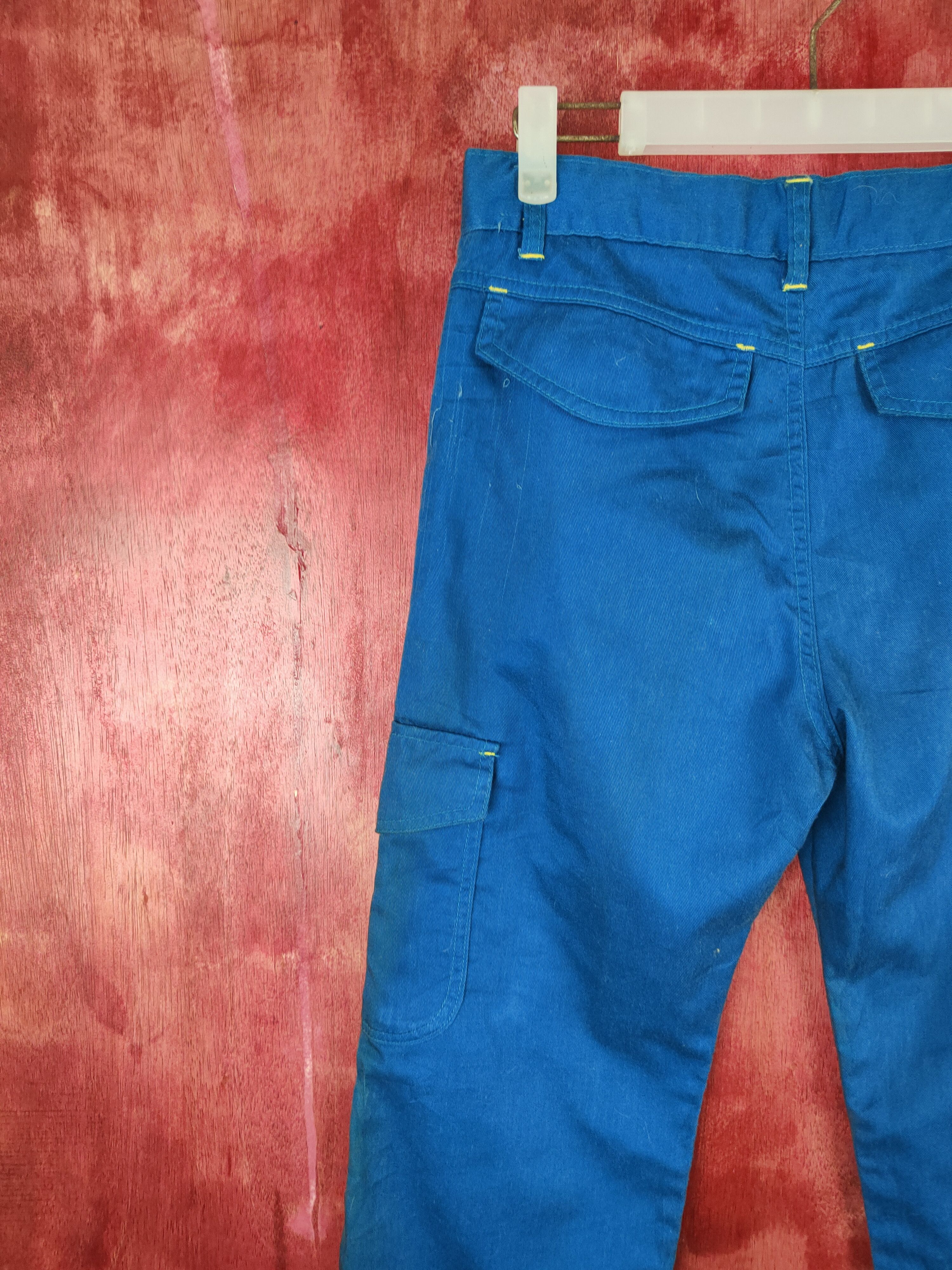 Japanese Brand × Vintage Japanese Brand Blue Multi Pocket Tactical Cargo Pants #S633 Size US 27 - 8 Thumbnail