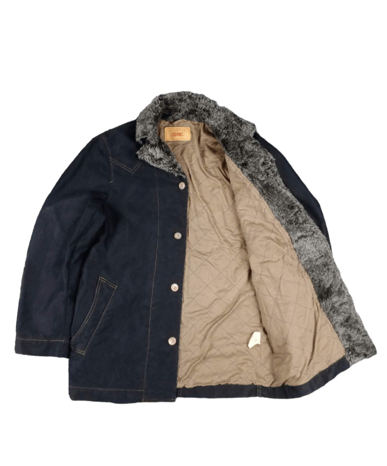 Levi's 💥RARE💥Vintage Y2K Levis Japan Sherpa Jacket Size US L / EU 52-54 / 3 - 4 Thumbnail