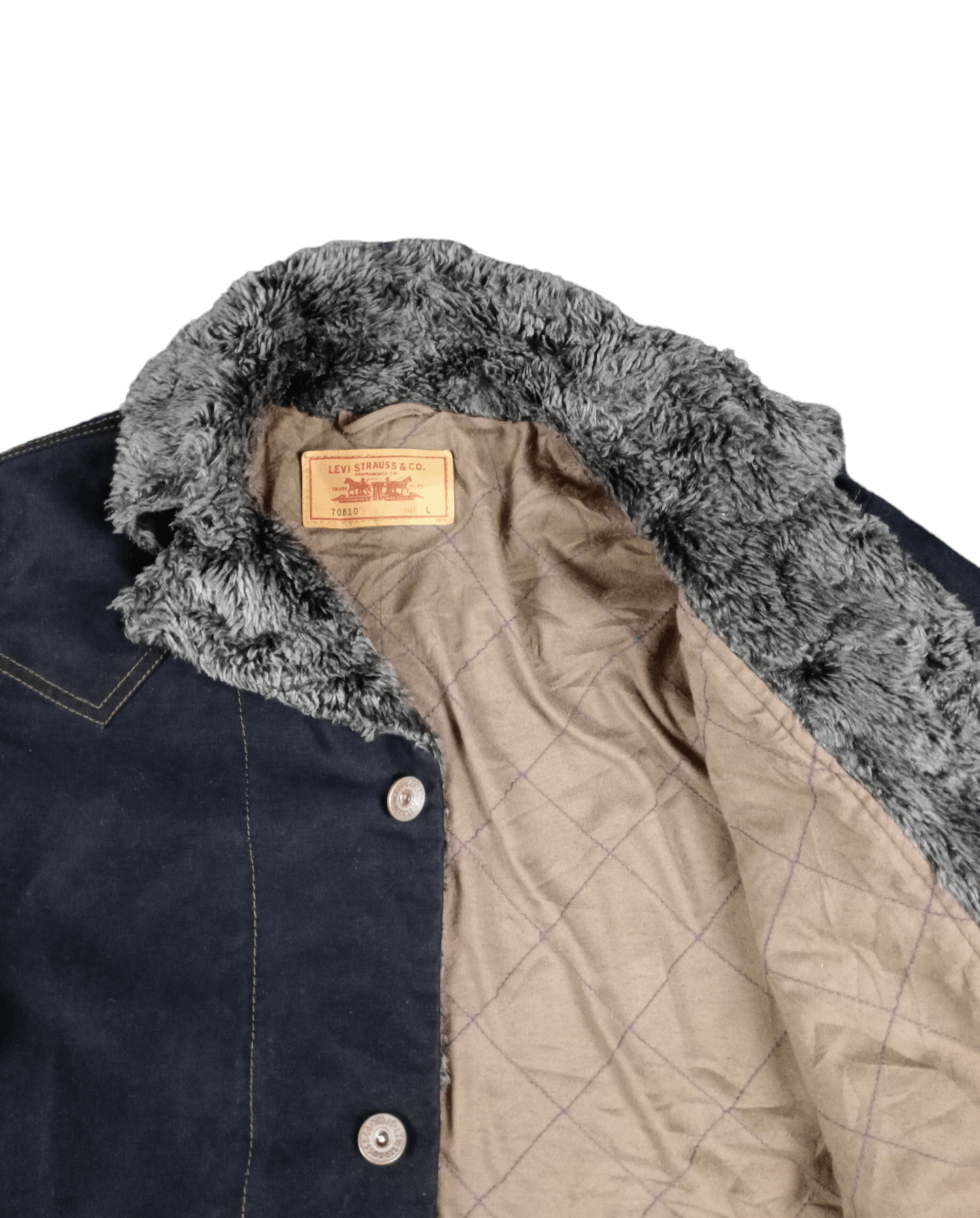 Levi's 💥RARE💥Vintage Y2K Levis Japan Sherpa Jacket Size US L / EU 52-54 / 3 - 3 Thumbnail