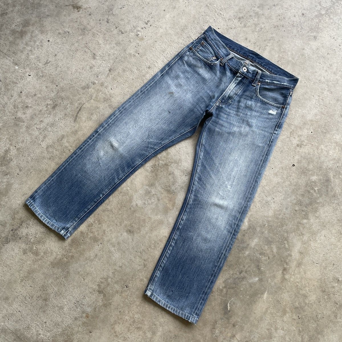Japanese Brand W30💥 Vintage Japanese Brand Selvage Faded Denim Jeans Pants Size US 30 / EU 46 - 2 Thumbnail