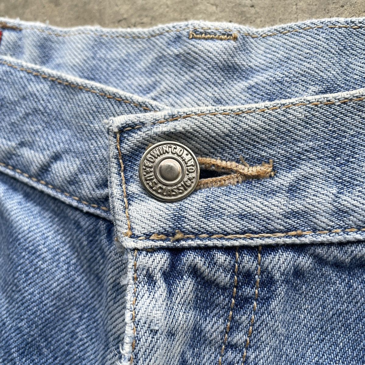 Edwin 90s Vintage Edwin Us Classic Faded Denim Jeans Pants W31 Size US 31 - 6 Thumbnail