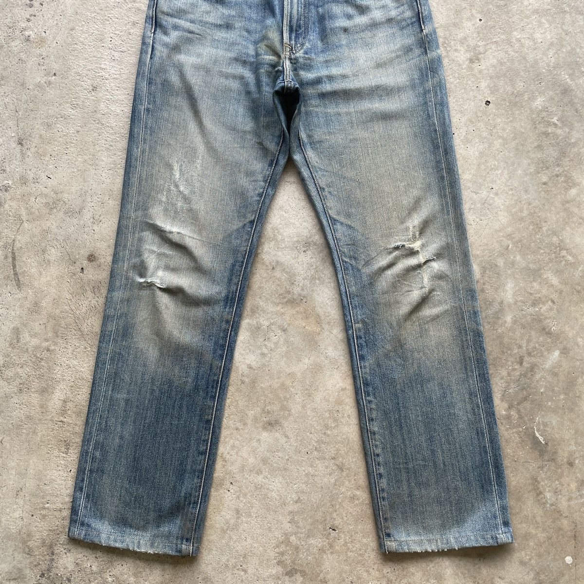 Japanese Brand W30💥 Vintage Japanese Distressed Faded Rusty Denim Pants Size US 30 / EU 46 - 4 Thumbnail