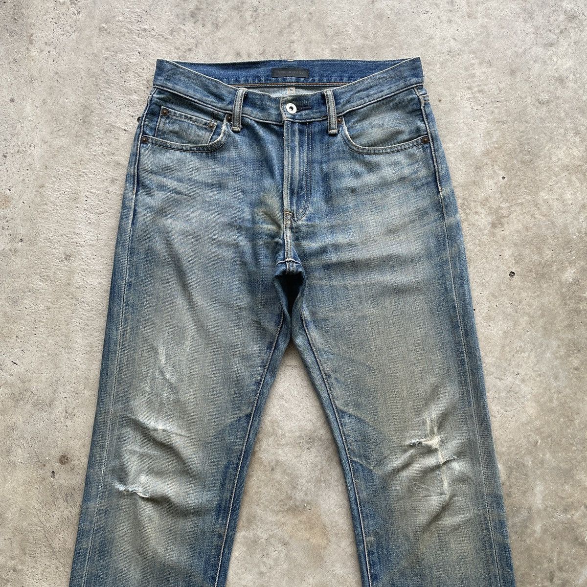 Japanese Brand W30💥 Vintage Japanese Distressed Faded Rusty Denim Pants Size US 30 / EU 46 - 3 Thumbnail