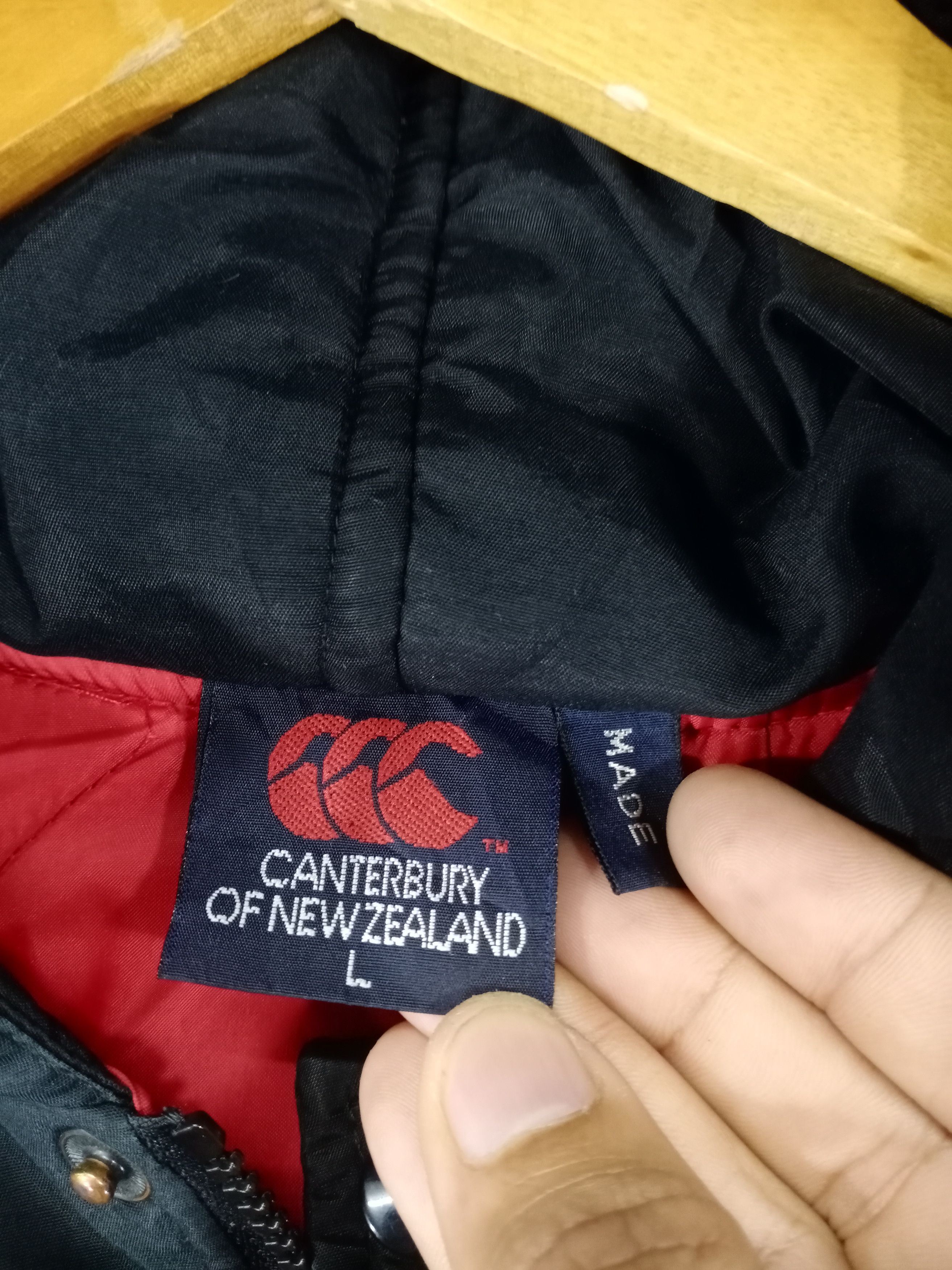 Canterbury of New Zealand 💥RARE💥Vintage 90s Canterbury Rugby Bomber Hooded Jacket Size US L / EU 52-54 / 3 - 11 Thumbnail