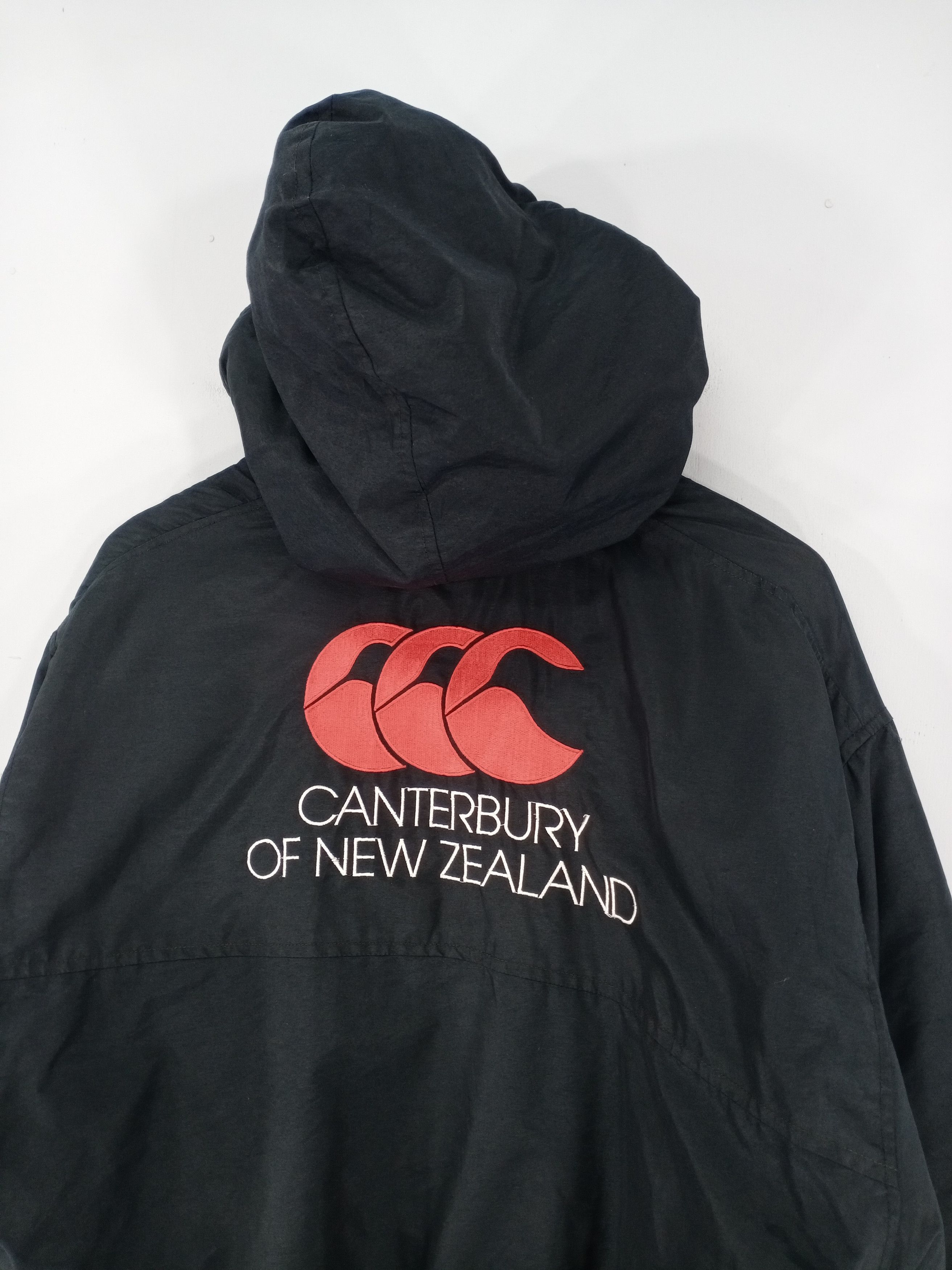 Canterbury of New Zealand 💥RARE💥Vintage 90s Canterbury Rugby Bomber Hooded Jacket Size US L / EU 52-54 / 3 - 14 Thumbnail