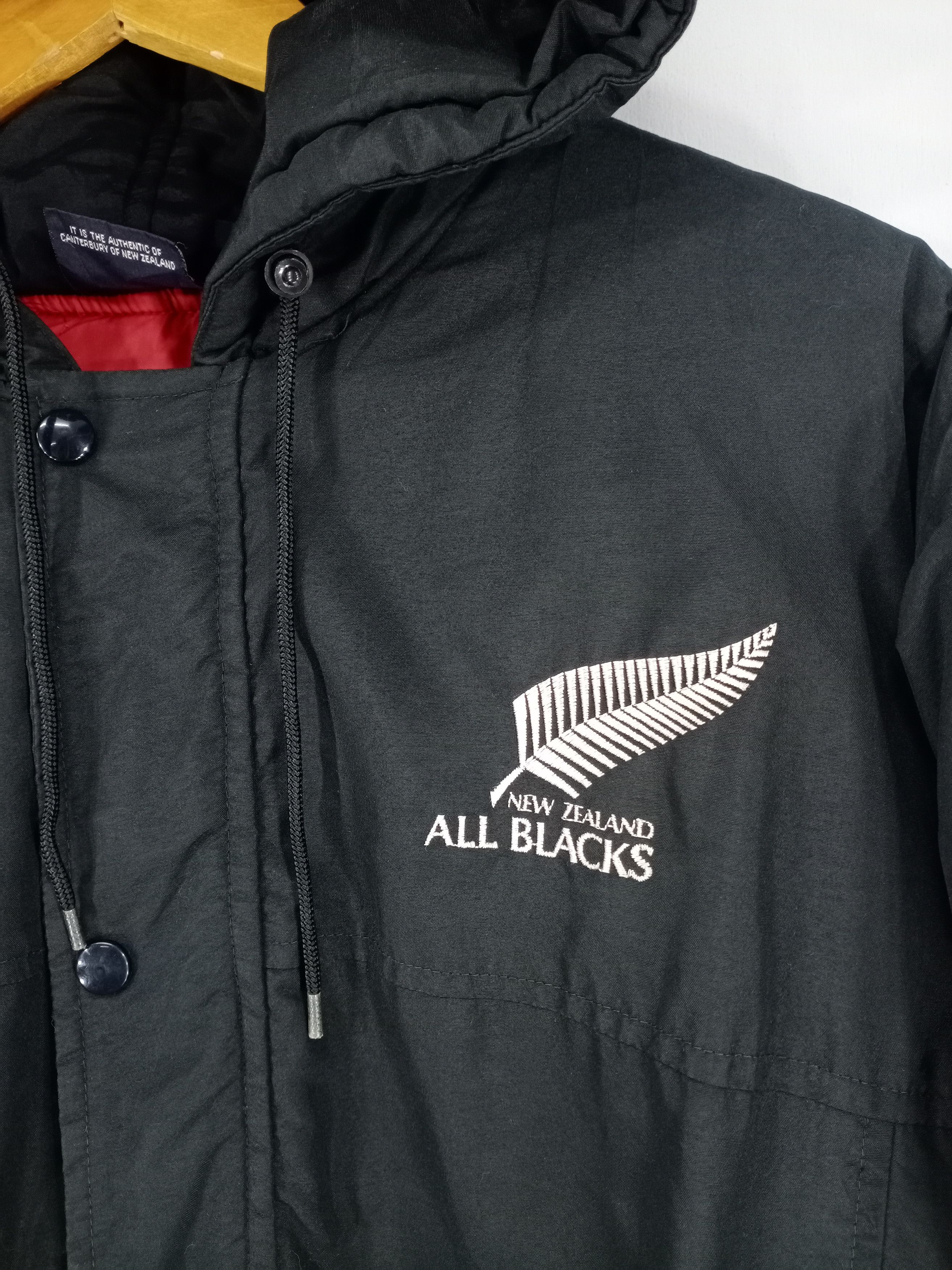 Canterbury of New Zealand 💥RARE💥Vintage 90s Canterbury Rugby Bomber Hooded Jacket Size US L / EU 52-54 / 3 - 7 Thumbnail