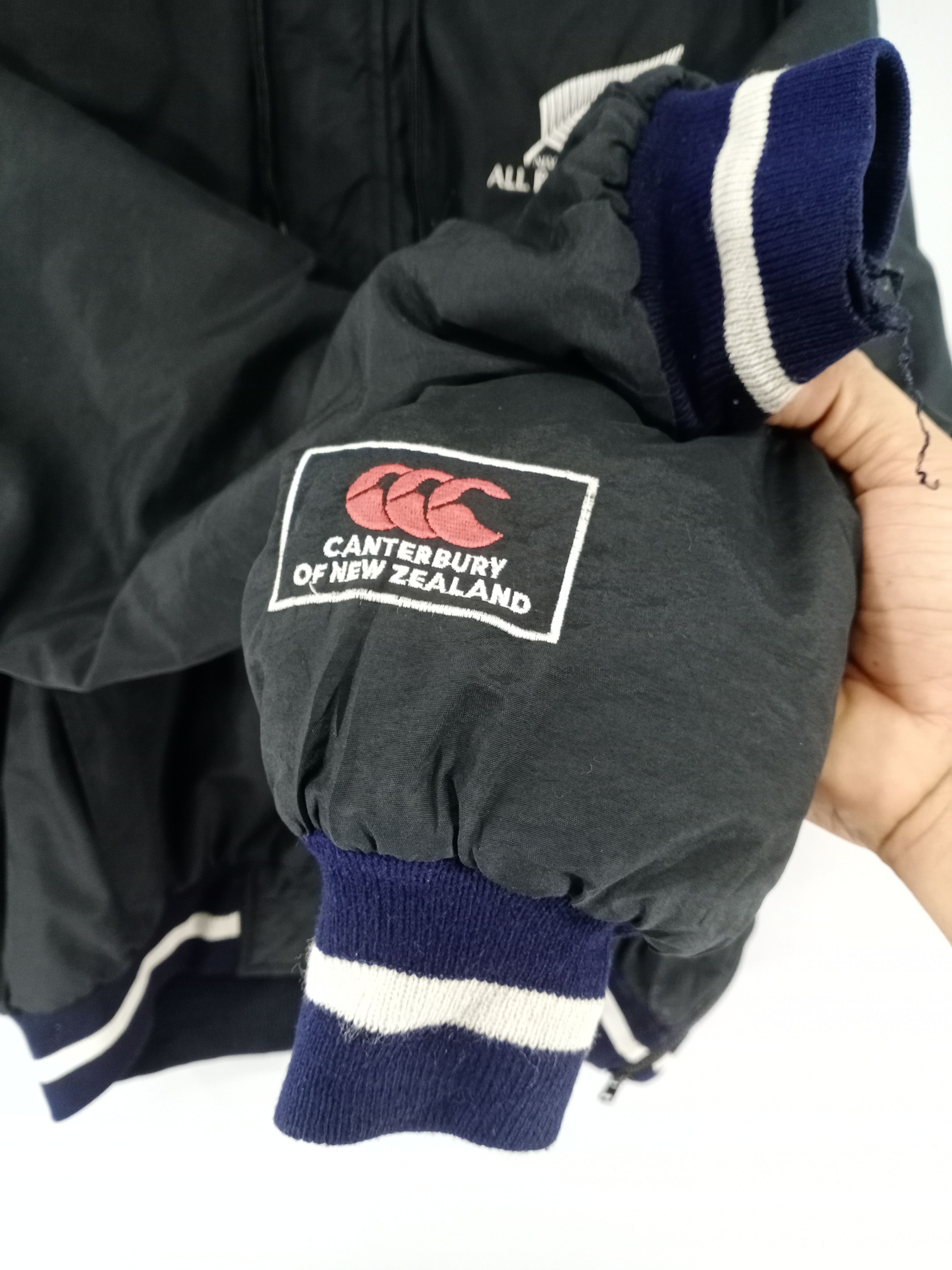 Canterbury of New Zealand 💥RARE💥Vintage 90s Canterbury Rugby Bomber Hooded Jacket Size US L / EU 52-54 / 3 - 9 Thumbnail