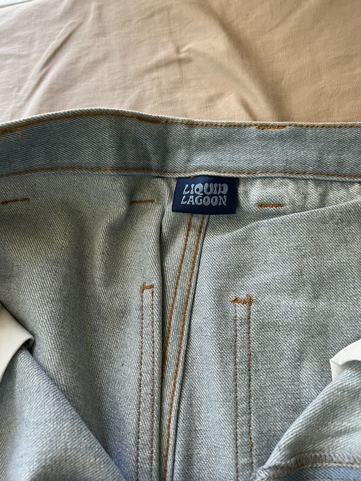 Streetwear Liquid Lagoon Flared Denim Jeans | Grailed