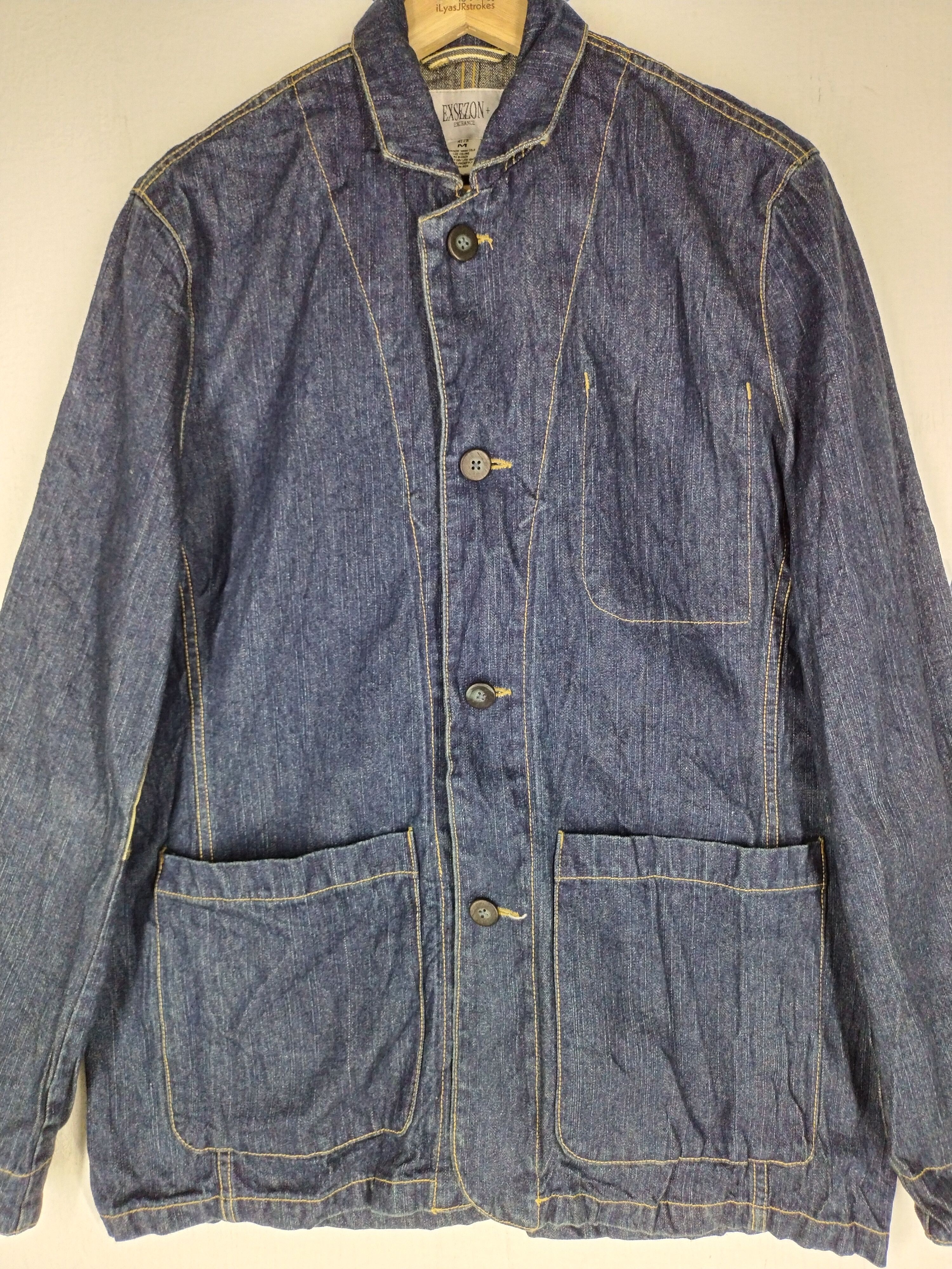 If Six Was Nine × Vintage 🔥 Exsezon Exchange Denim Jacket Size US M / EU 48-50 / 2 - 3 Thumbnail
