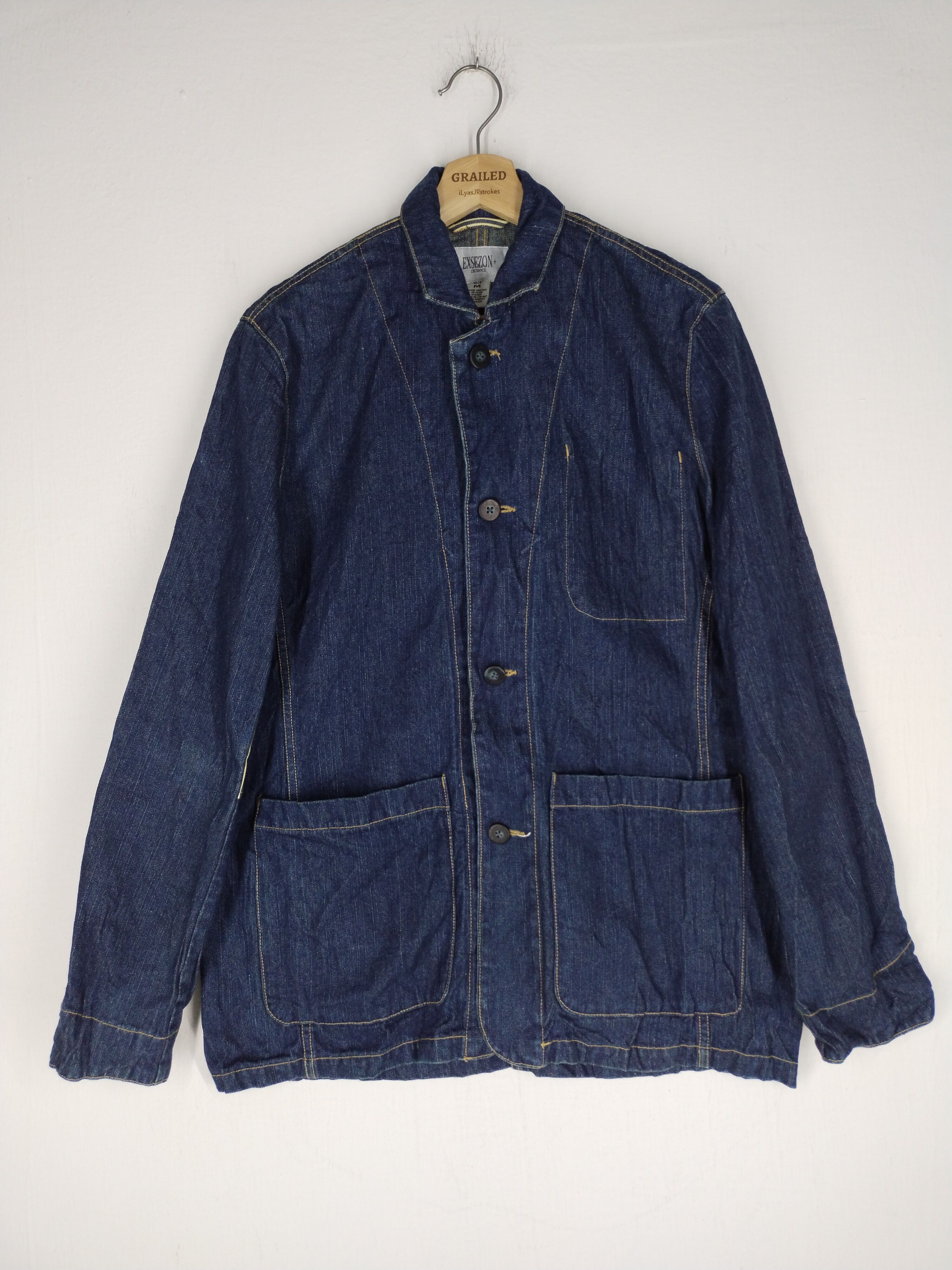 If Six Was Nine × Vintage 🔥 Exsezon Exchange Denim Jacket Size US M / EU 48-50 / 2 - 1 Thumbnail