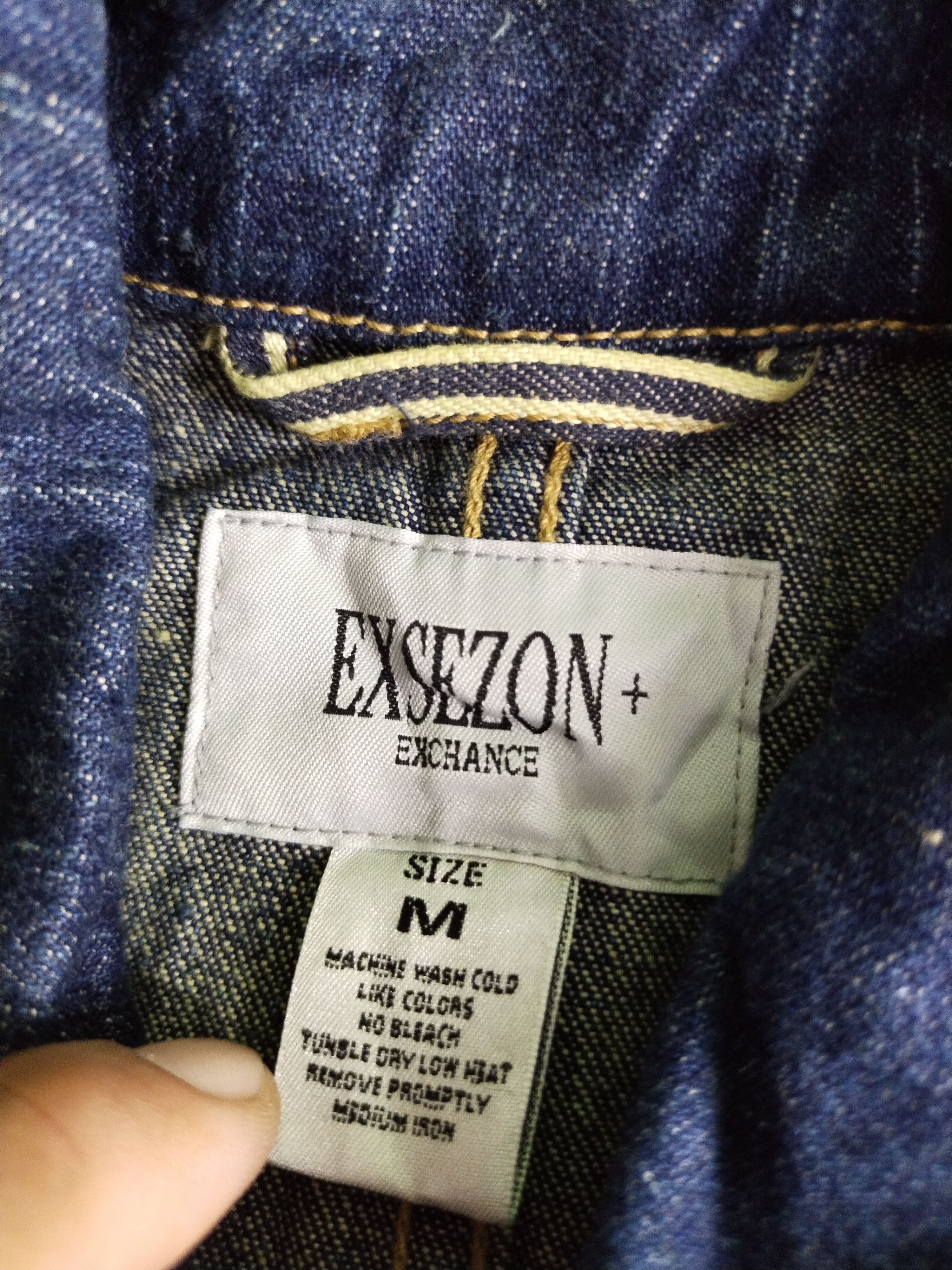 If Six Was Nine × Vintage 🔥 Exsezon Exchange Denim Jacket Size US M / EU 48-50 / 2 - 6 Thumbnail