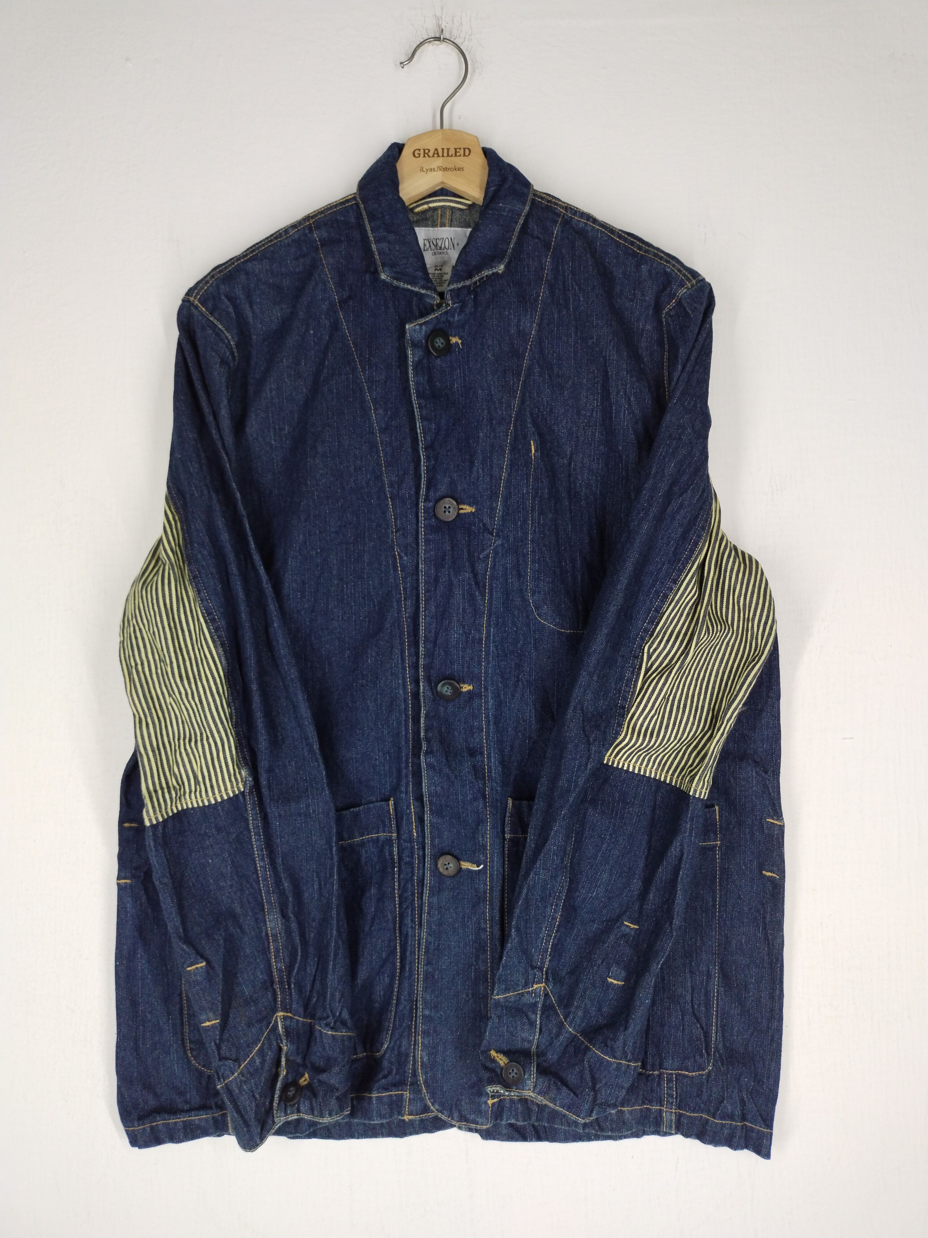 If Six Was Nine × Vintage 🔥 Exsezon Exchange Denim Jacket Size US M / EU 48-50 / 2 - 2 Thumbnail