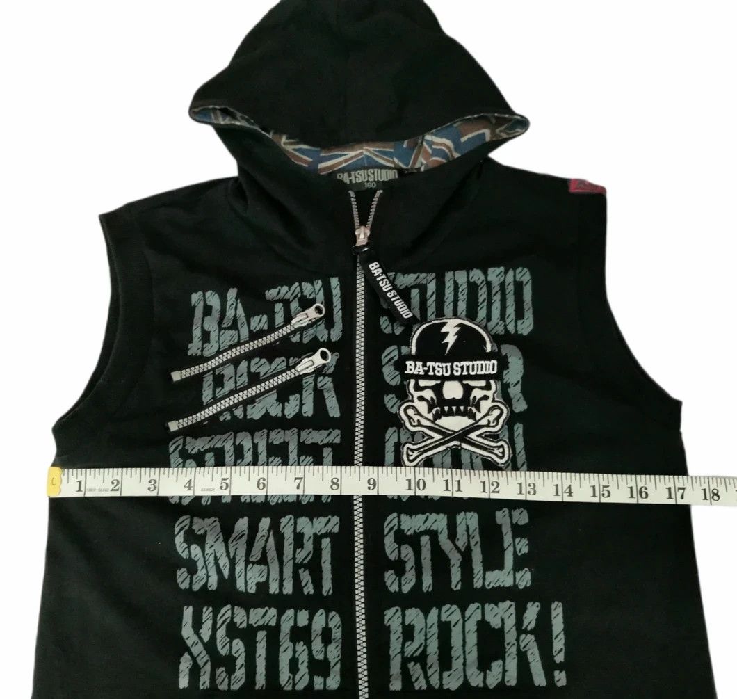 Japanese Brand Vintage Ba-tsu Studio Sleeveless Hoodie Skull Punk Size US S / EU 44-46 / 1 - 8 Thumbnail
