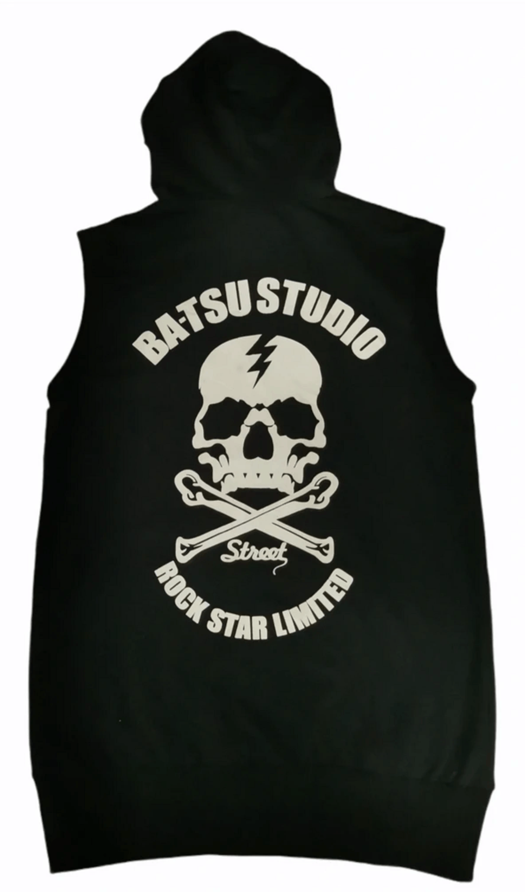 Japanese Brand Vintage Ba-tsu Studio Sleeveless Hoodie Skull Punk Size US S / EU 44-46 / 1 - 2 Thumbnail