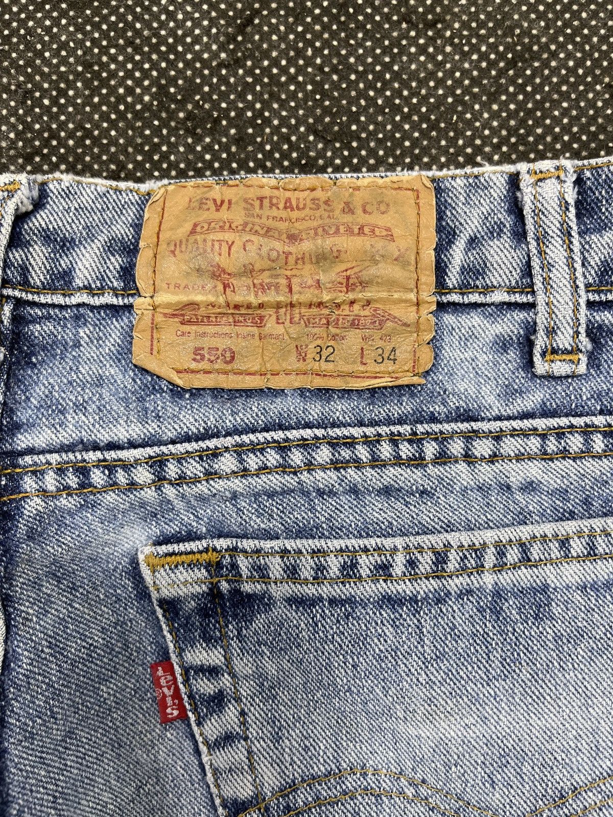 Levi's 90s Vintage Levis 550 Stone Wash Jeans - J466 Size US 32 / EU 48 - 11 Thumbnail