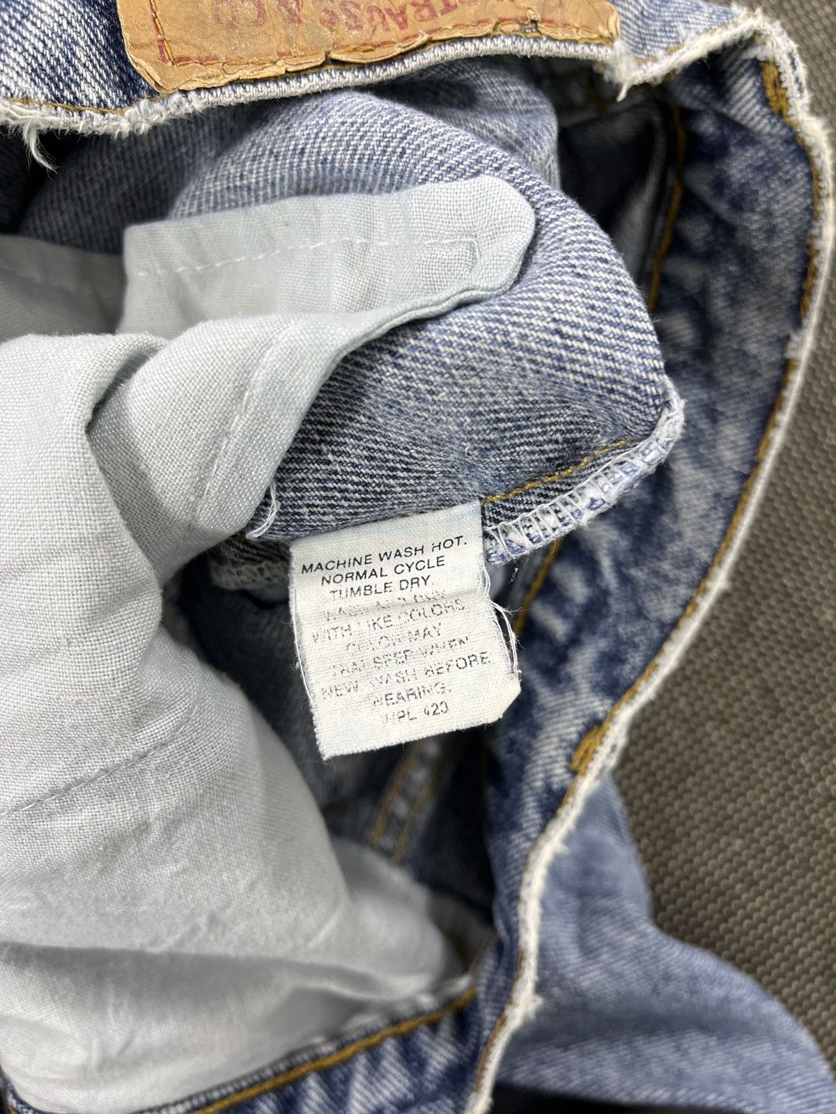 Levi's 90s Vintage Levis 550 Stone Wash Jeans - J466 Size US 32 / EU 48 - 10 Thumbnail
