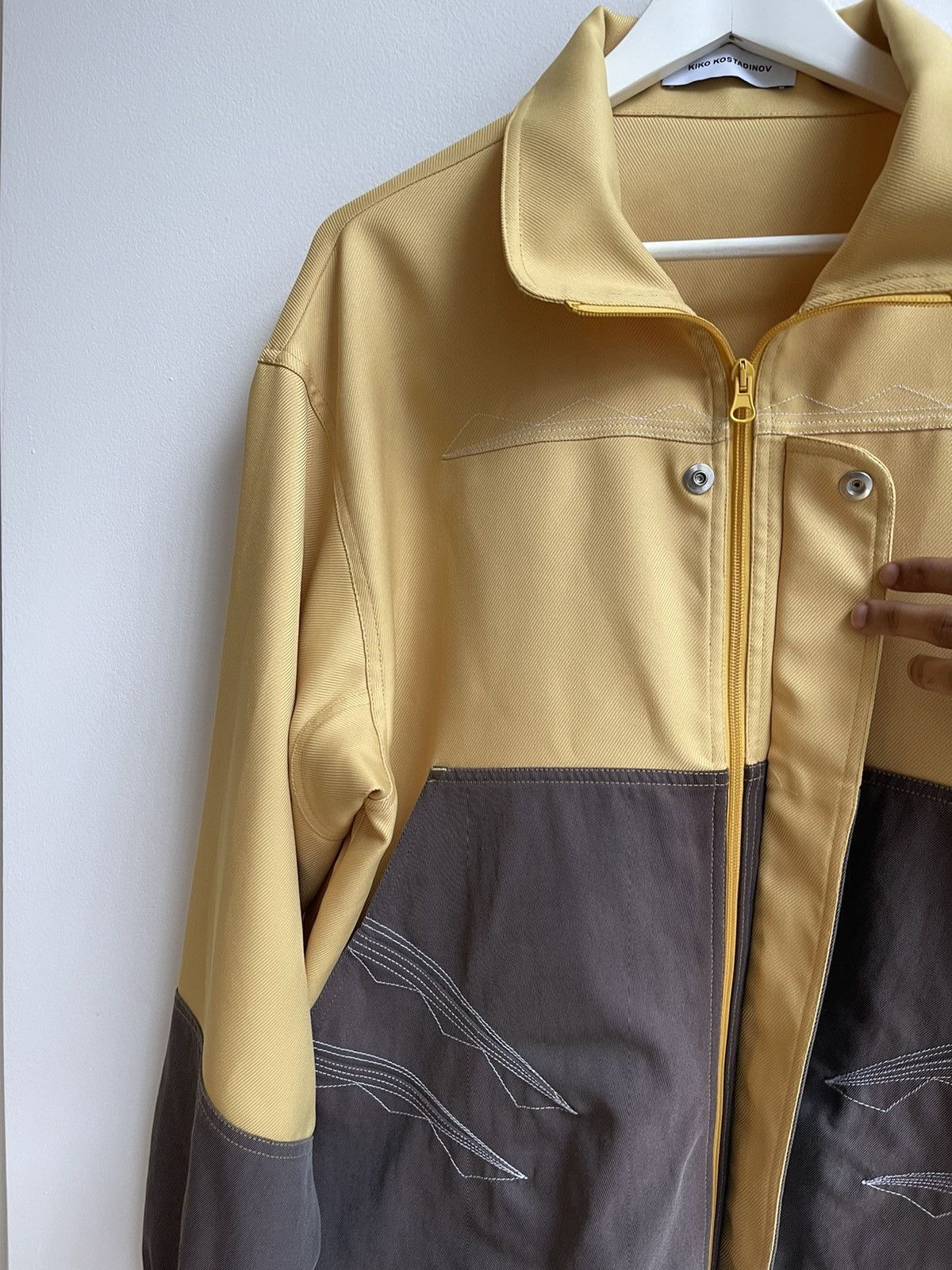 Kiko Kostadinov SS19 00062019 'Kutch' Two-Tone Zip Jacket