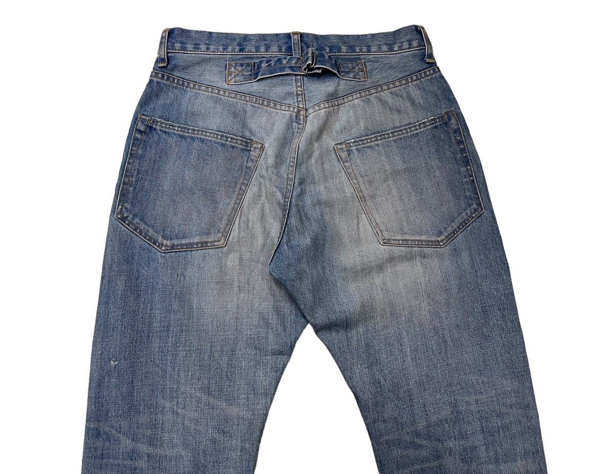 Japanese Brand Buckle Back Distressed Ripped Jeans Size US 30 / EU 46 - 4 Thumbnail