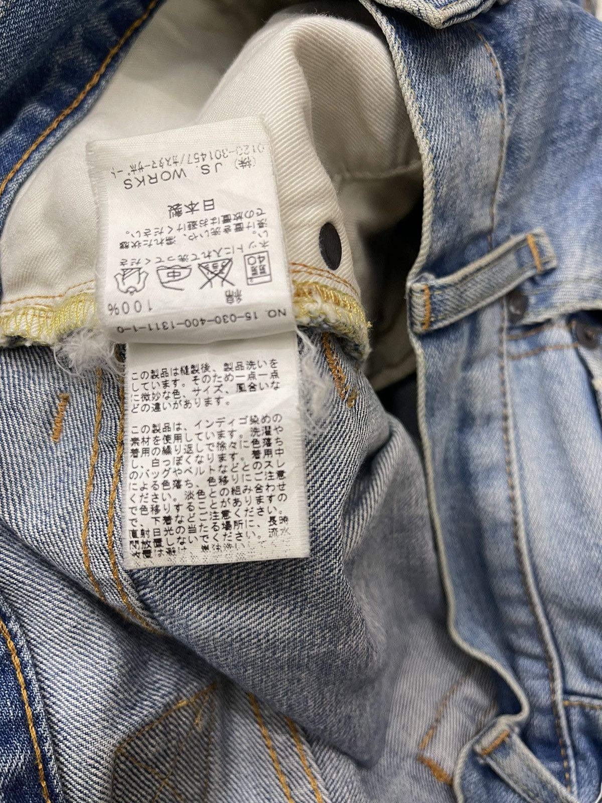 Japanese Brand Buckle Back Distressed Ripped Jeans Size US 30 / EU 46 - 10 Thumbnail