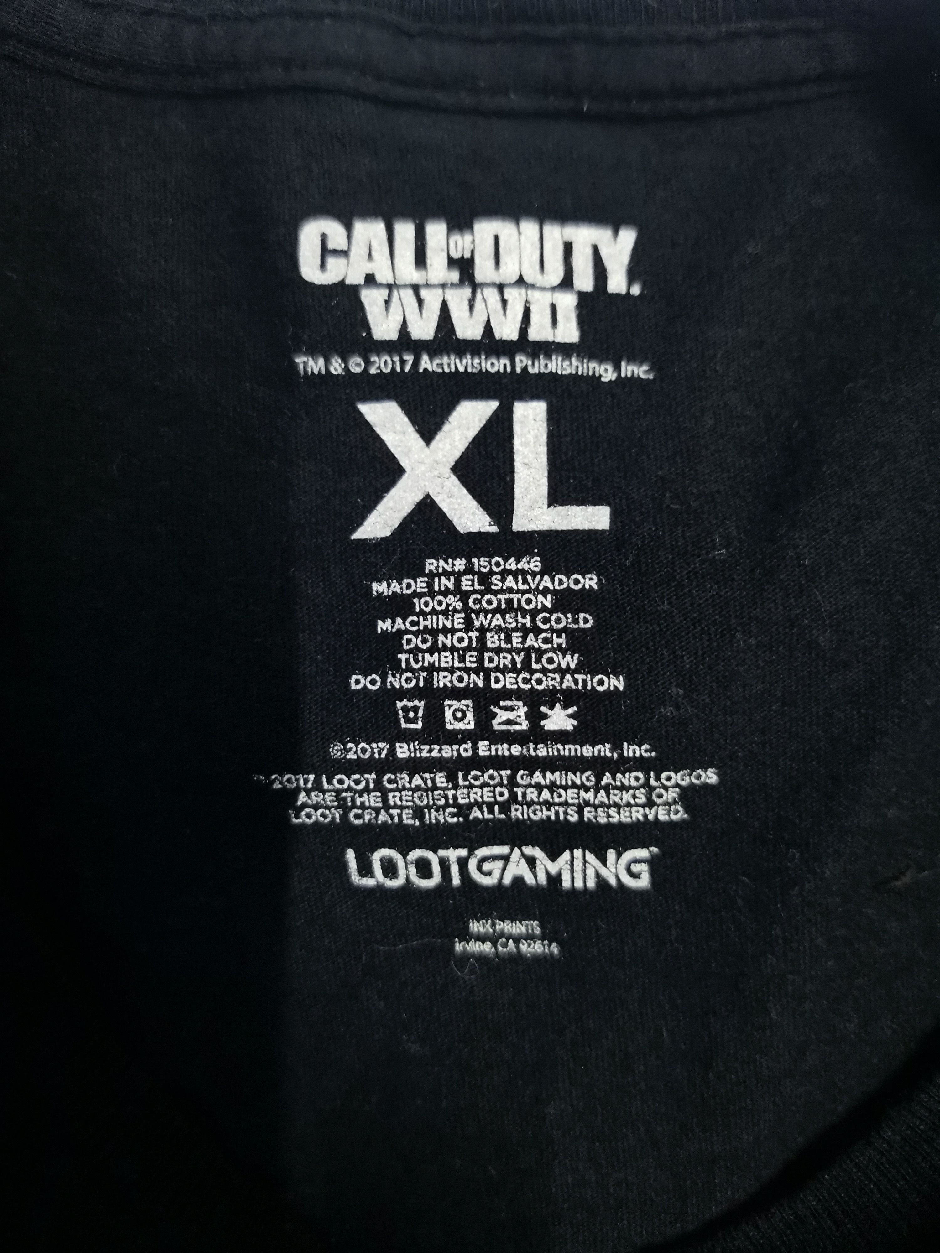 Playstation Call of Duty WW2 War Game Tee PlayStation Tekken Size US XL / EU 56 / 4 - 2 Thumbnail