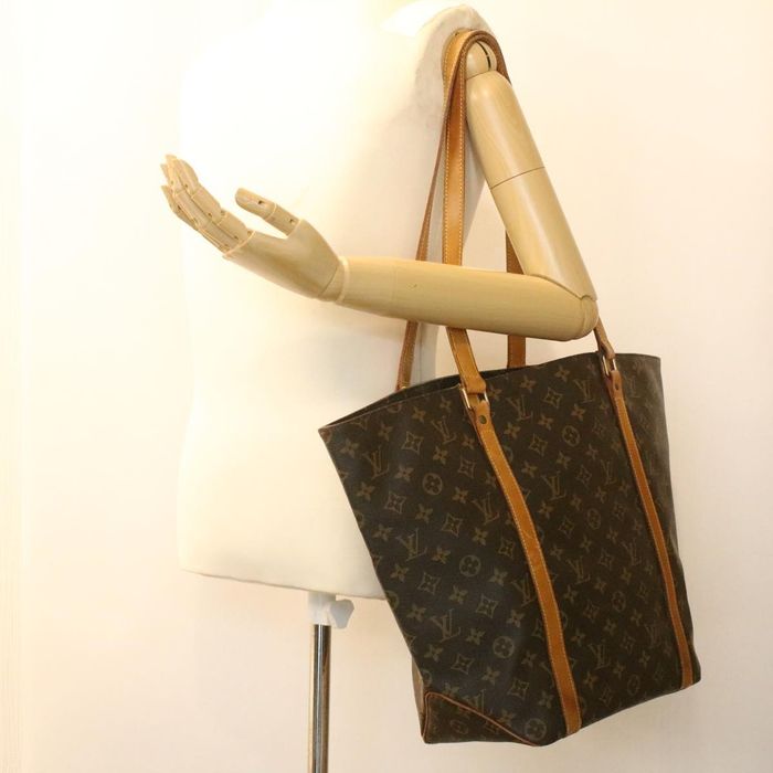 AUTH Louis Vuitton Monogram Sac Shopping Tote Bag M51108 LV