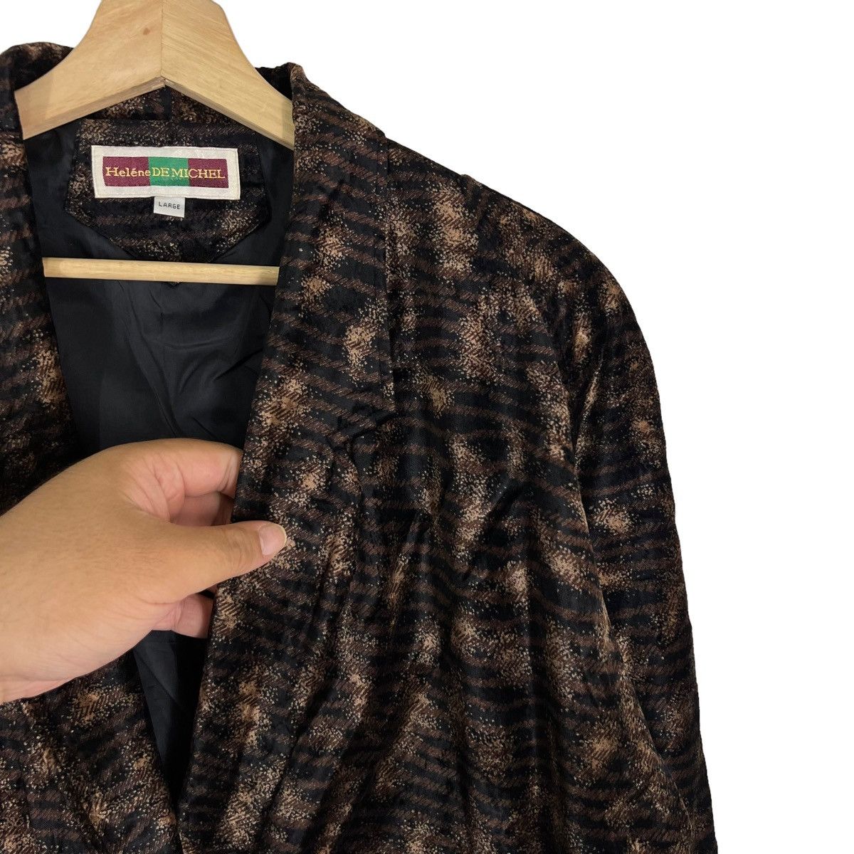 Japanese Brand VINTAGE CARDIGAN BOMBER JACKET DESIGN HELENEDEMICHAEL JAPAN Size US L / EU 52-54 / 3 - 4 Thumbnail