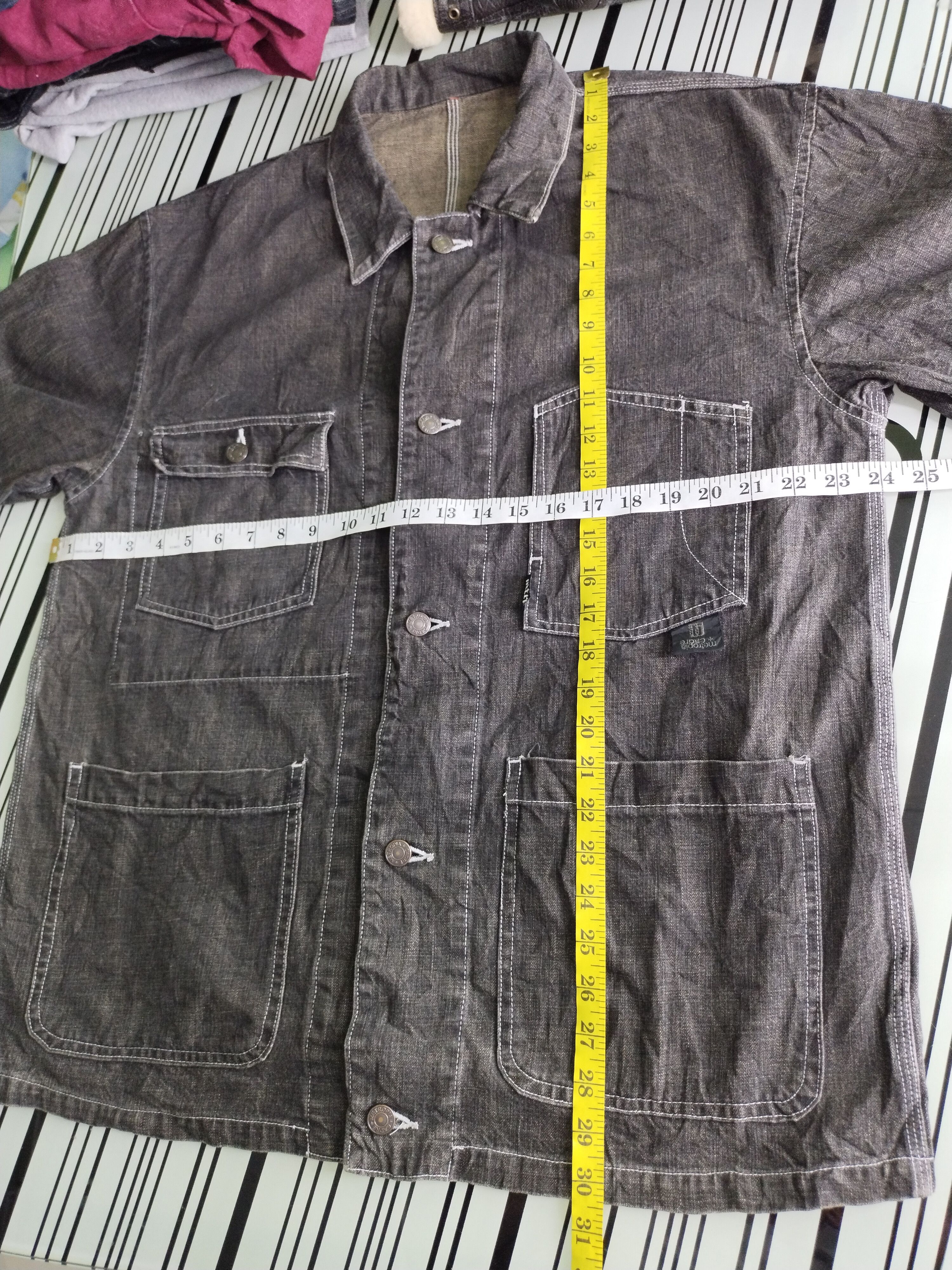 If Six Was Nine × Japanese Brand 🔥 Metropia Denim Jacket Size US L / EU 52-54 / 3 - 13 Thumbnail