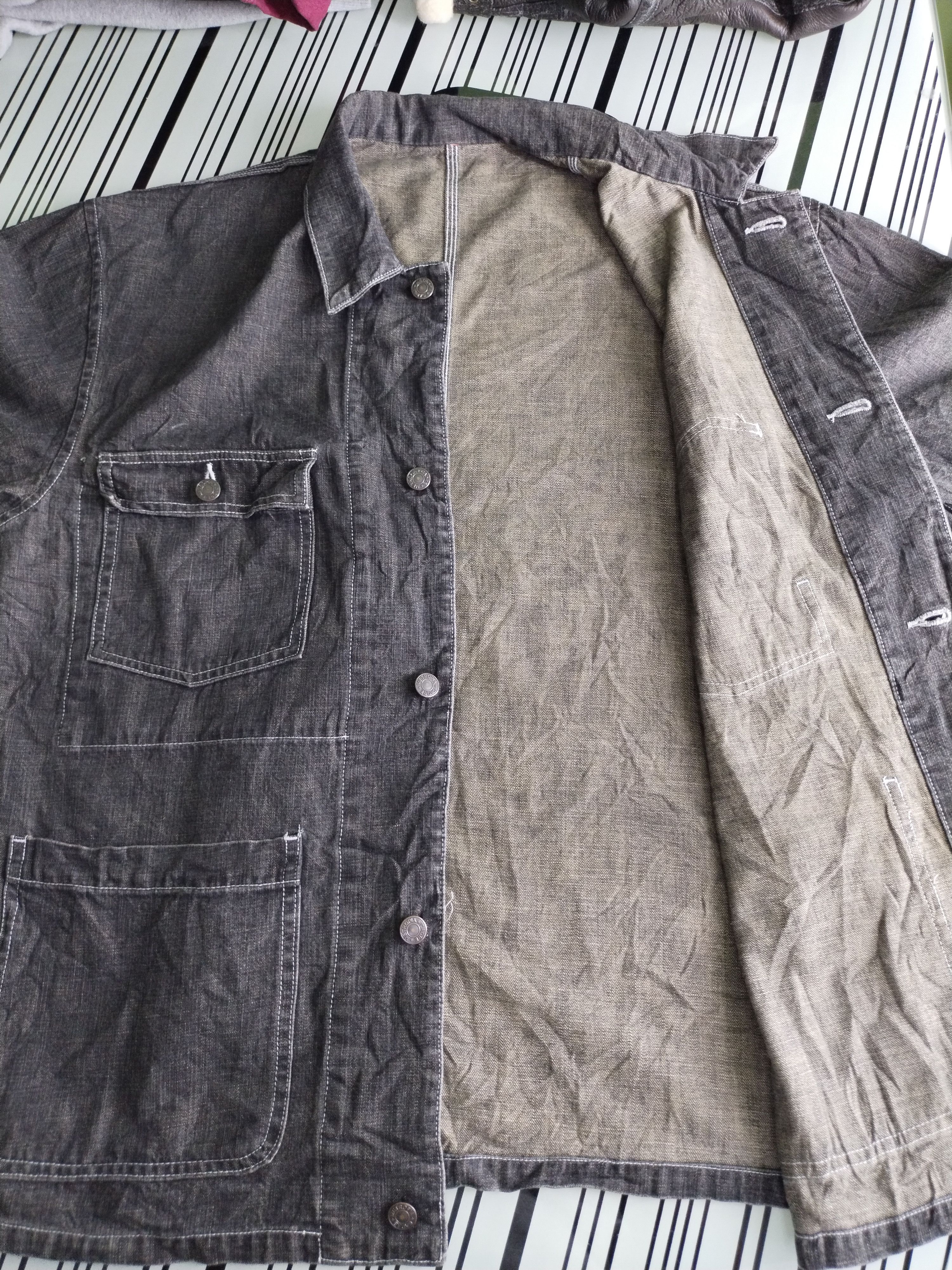 If Six Was Nine × Japanese Brand 🔥 Metropia Denim Jacket Size US L / EU 52-54 / 3 - 8 Thumbnail