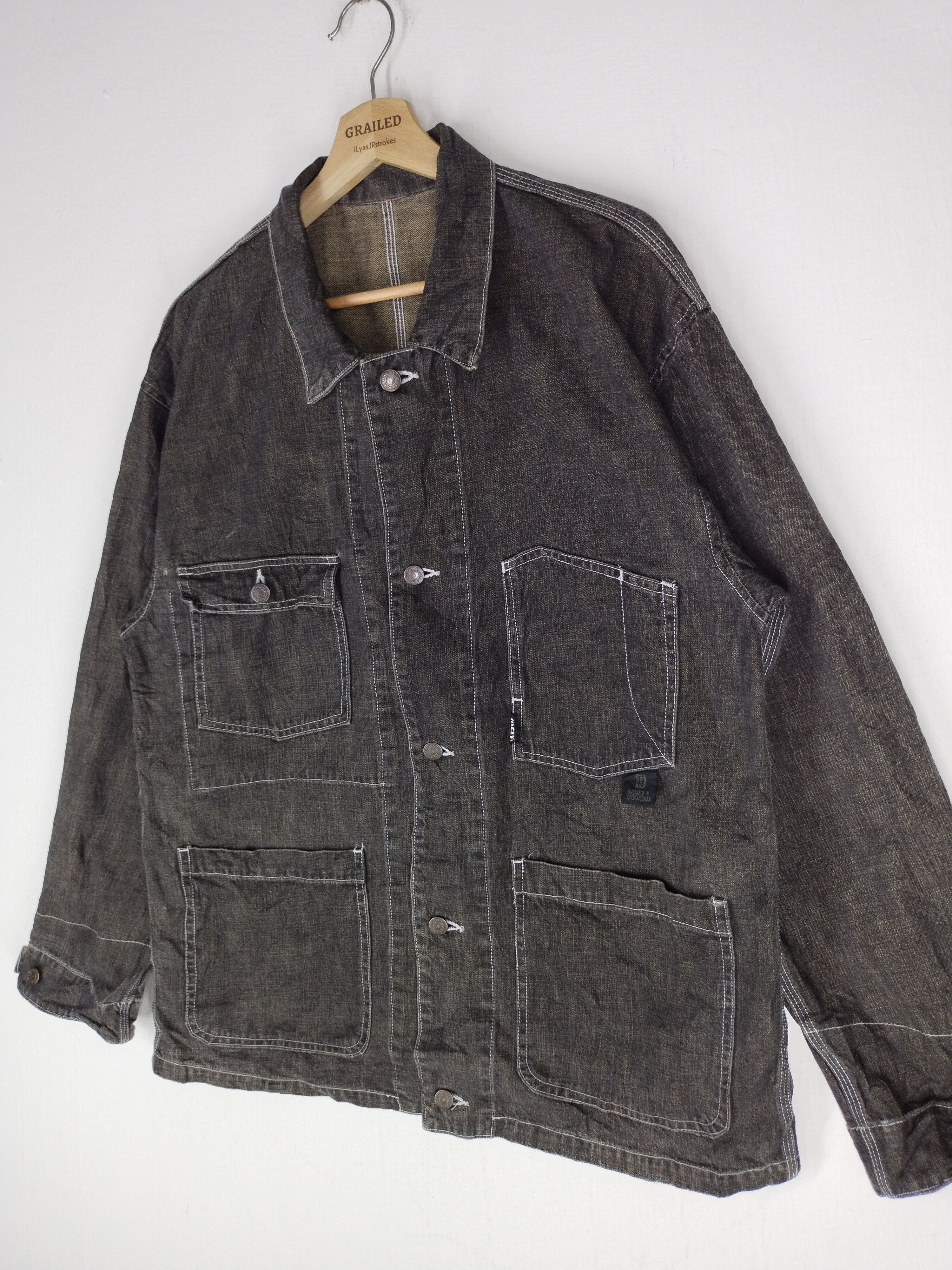 If Six Was Nine × Japanese Brand 🔥 Metropia Denim Jacket Size US L / EU 52-54 / 3 - 3 Thumbnail
