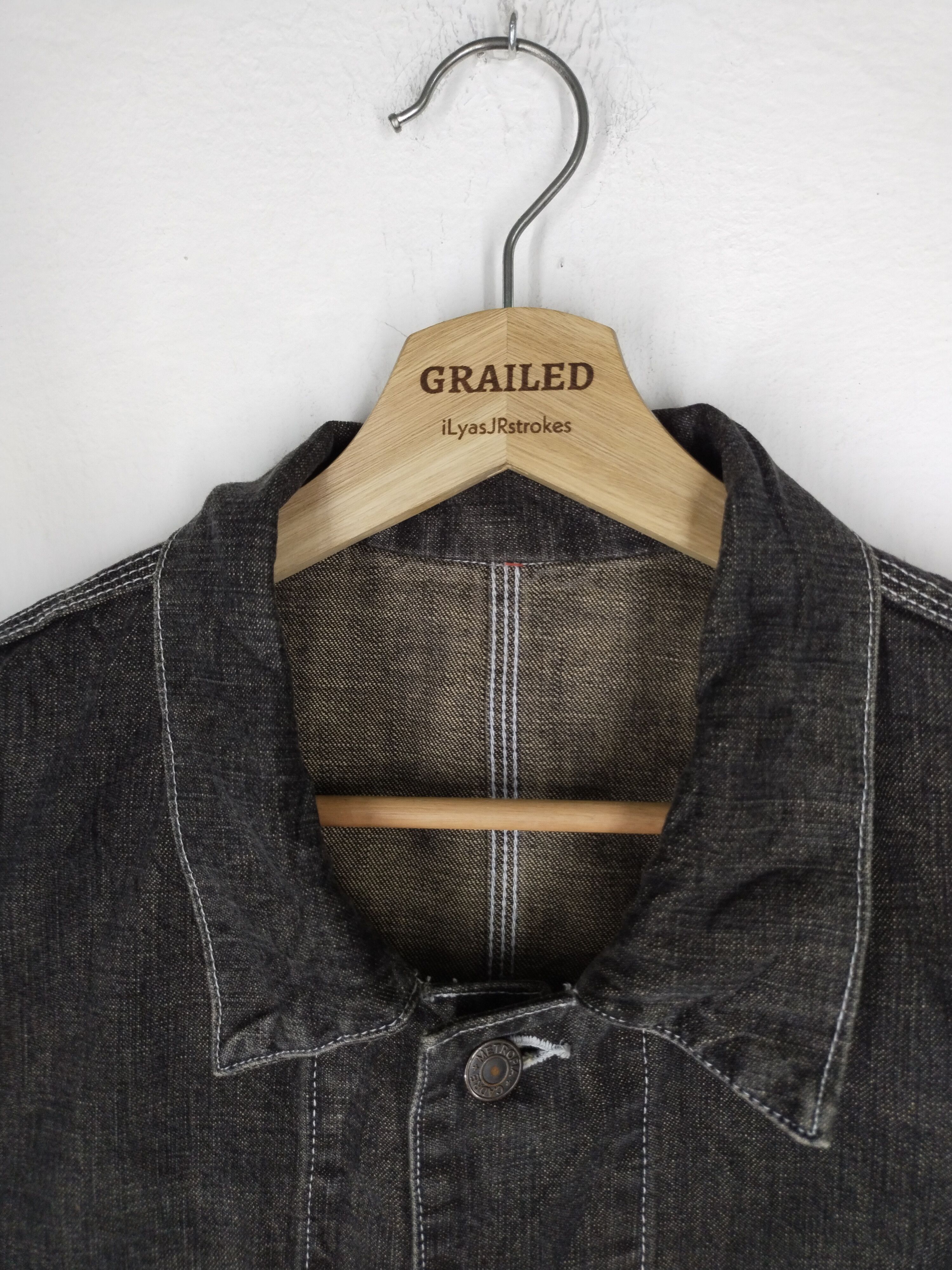 If Six Was Nine × Japanese Brand 🔥 Metropia Denim Jacket Size US L / EU 52-54 / 3 - 16 Thumbnail