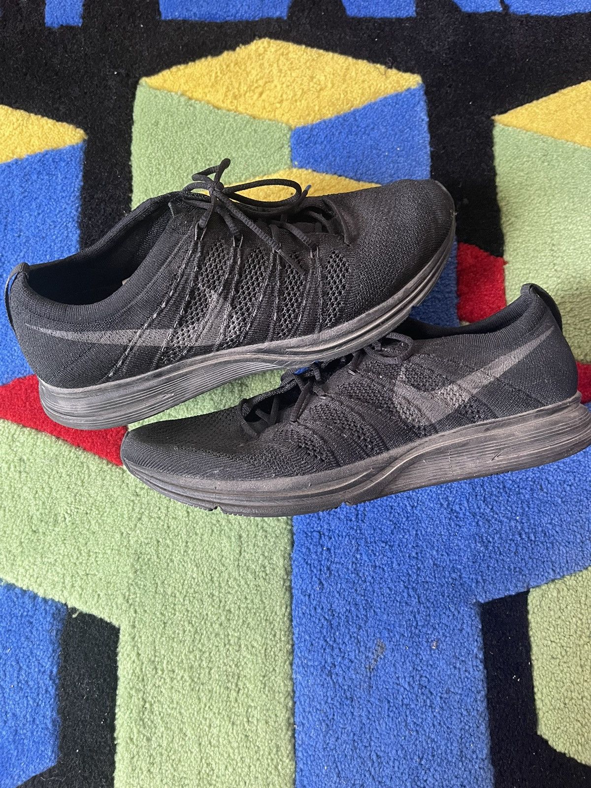 Nike NIKE FLYKNIT TRAINER - TRIPLE BLACK Size US 10.5 / EU 43-44 - 1 Thumbnail