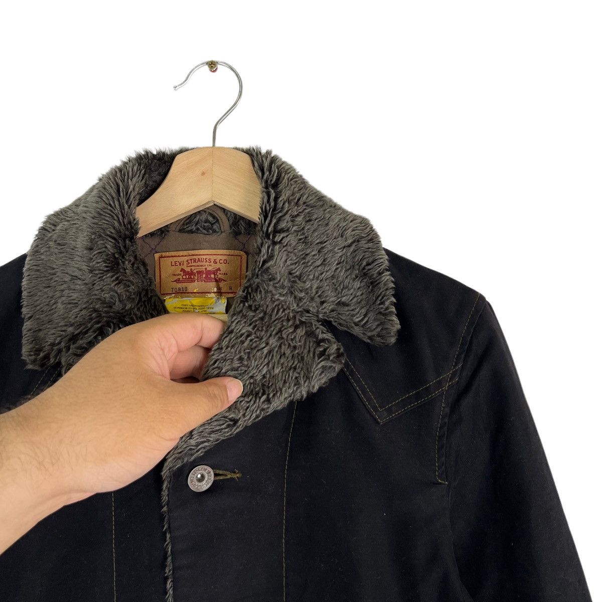 Levi's VINTAGE LEVI’S MINK FUR COLLAR CHORE JACKET Size US M / EU 48-50 / 2 - 5 Thumbnail