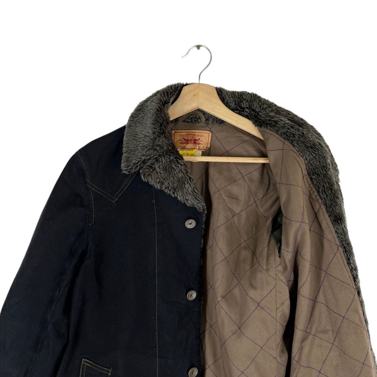Levi's VINTAGE LEVI’S MINK FUR COLLAR CHORE JACKET Size US M / EU 48-50 / 2 - 11 Thumbnail