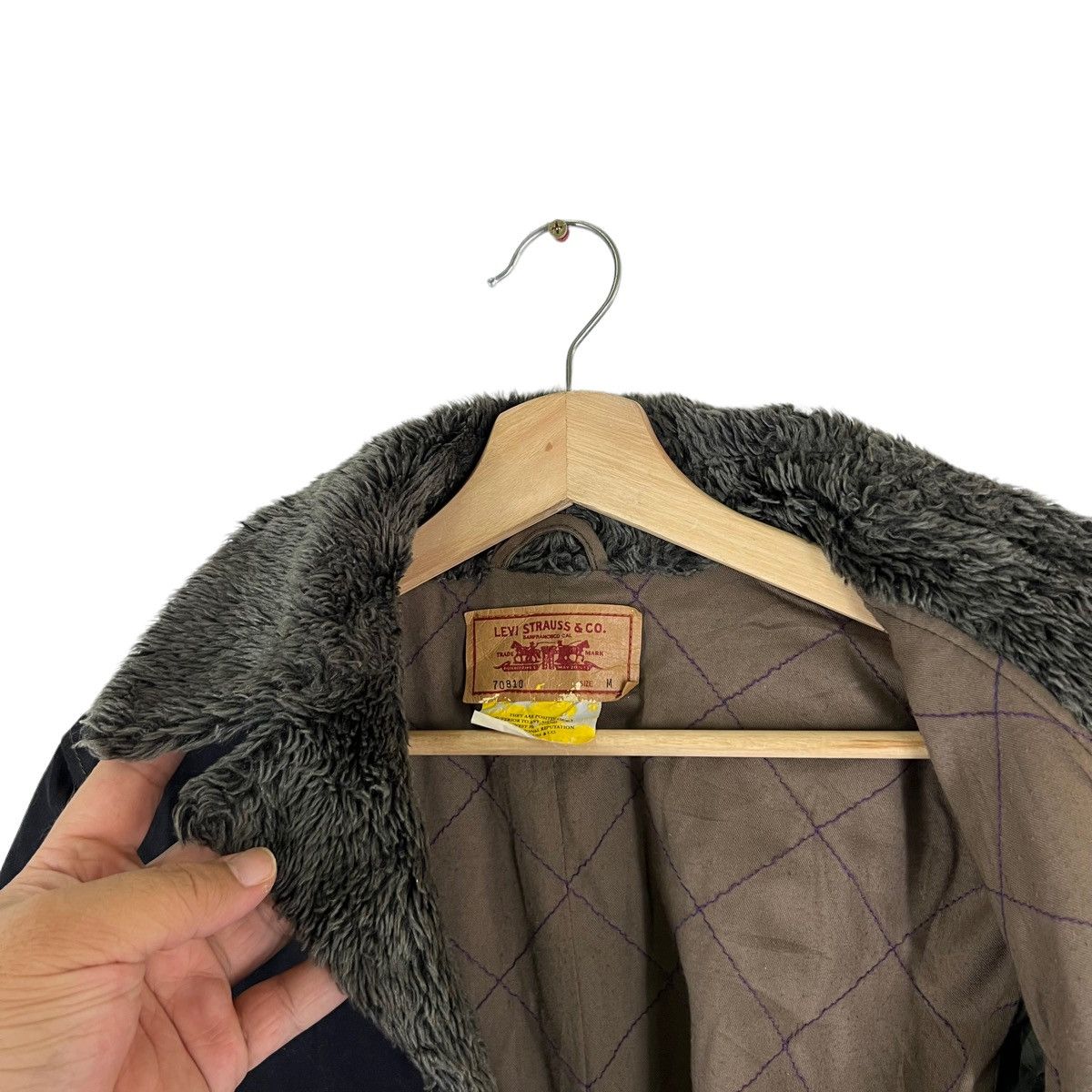 Levi's VINTAGE LEVI’S MINK FUR COLLAR CHORE JACKET Size US M / EU 48-50 / 2 - 12 Thumbnail