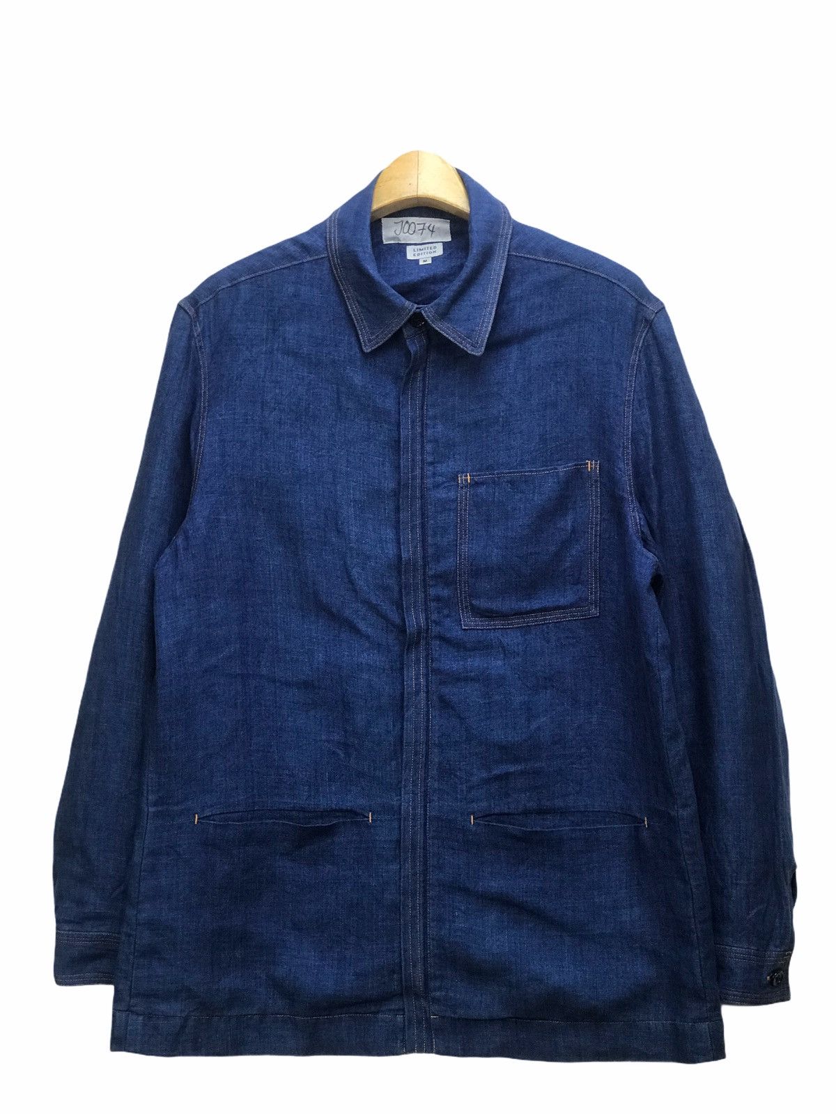 image of Archival Clothing x Avant Garde Limited Edition By Atsuro Tayama Worker Jacket in Blue (Size Medium